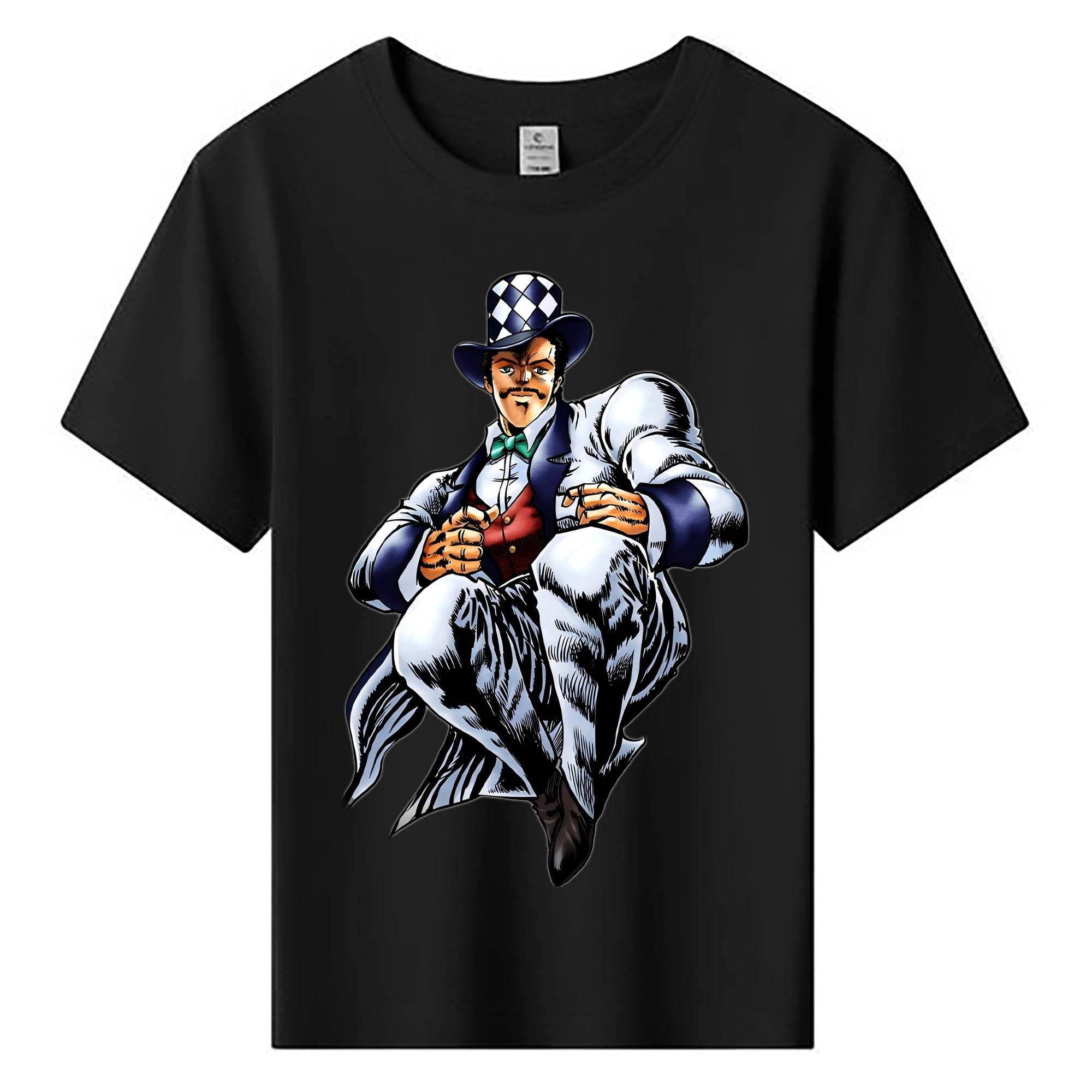 （画像用） ジョジョの奇妙な冒険 ウィル?アントニオ?ツェペリ JoJo's Bizarre Adventure Will Anthonio Zeppeli 綿100％キッズTシャツ（フロントプリント）