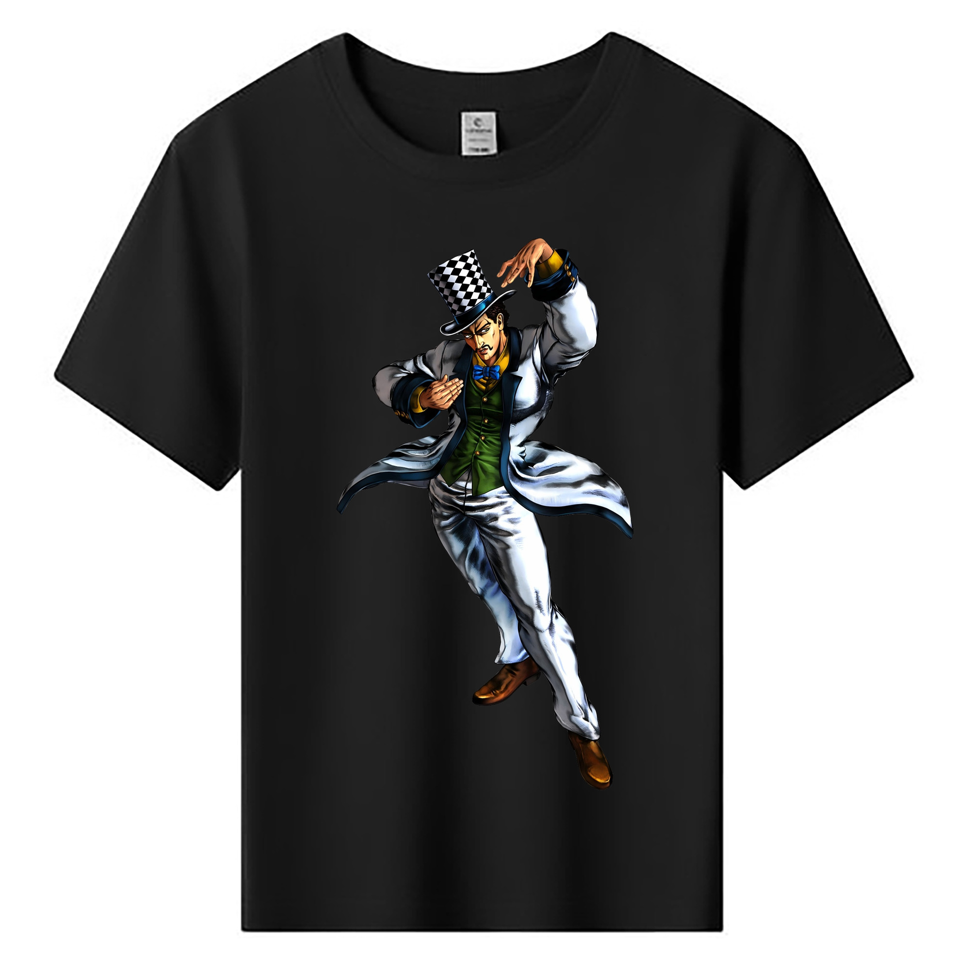 （画像用） ジョジョの奇妙な冒険 ウィル?アントニオ?ツェペリ JoJo's Bizarre Adventure Will Anthonio Zeppeli 綿100％キッズTシャツ（フロントプリント）