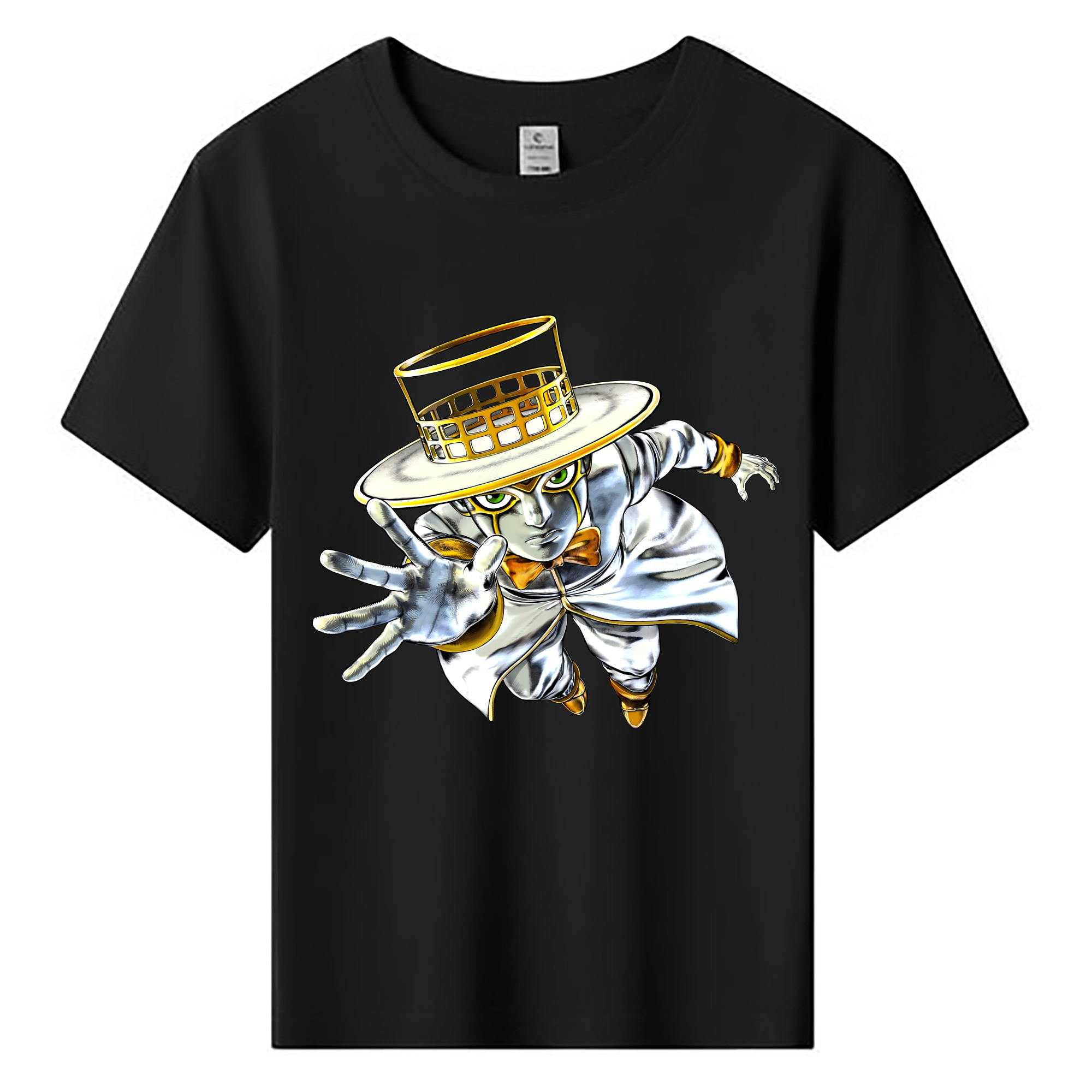 （画像用） ジョジョの奇妙な冒険 岸辺 露伴（きしべ ろはん） JoJo's Bizarre Adventure Rohan Kishibe 綿100％キッズTシャツ（フロントプリント）