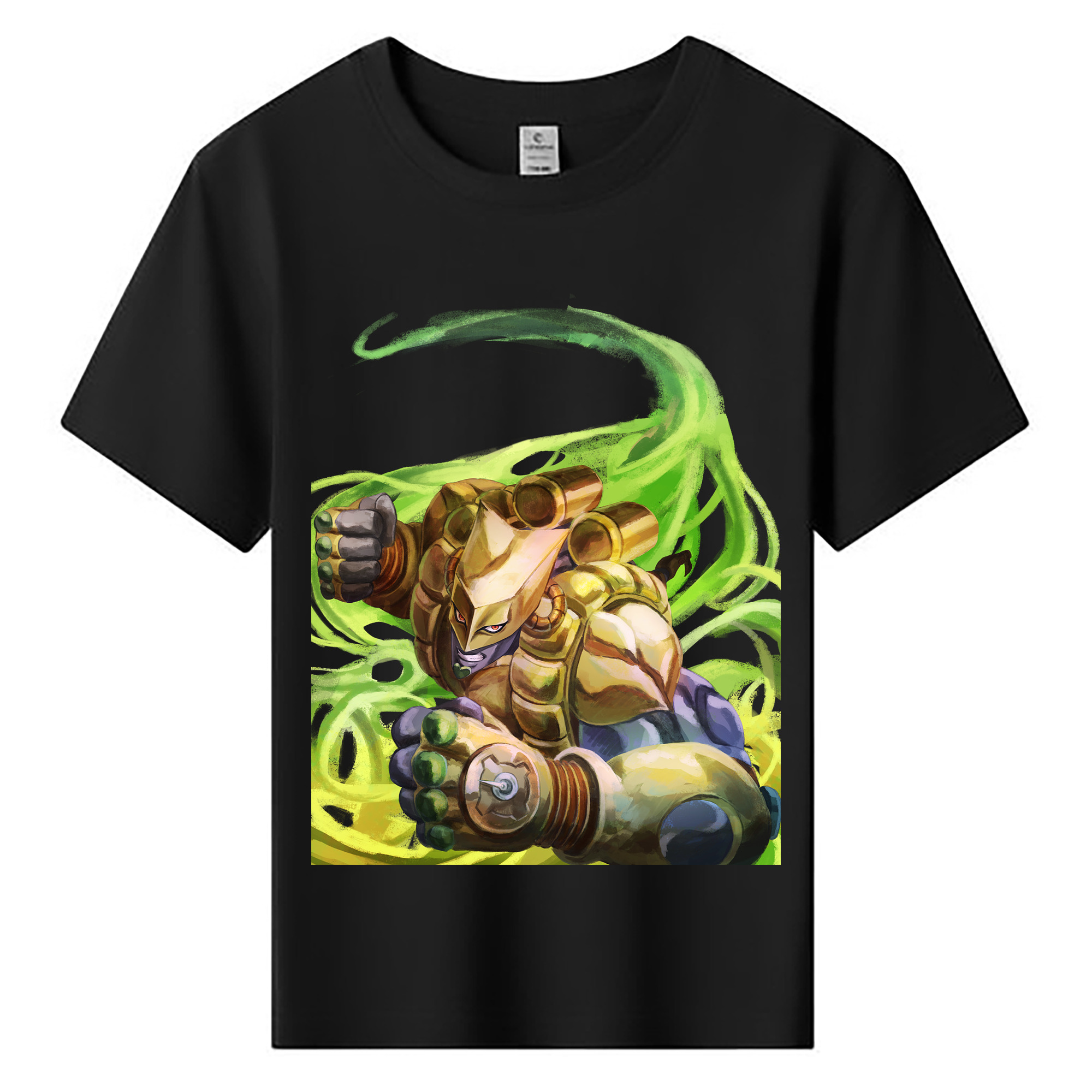 （画像用） ジョジョの奇妙な冒険 ディオ?ブランドー JoJo's Bizarre Adventure Dio Brando 綿100％キッズTシャツ（フロントプリント）