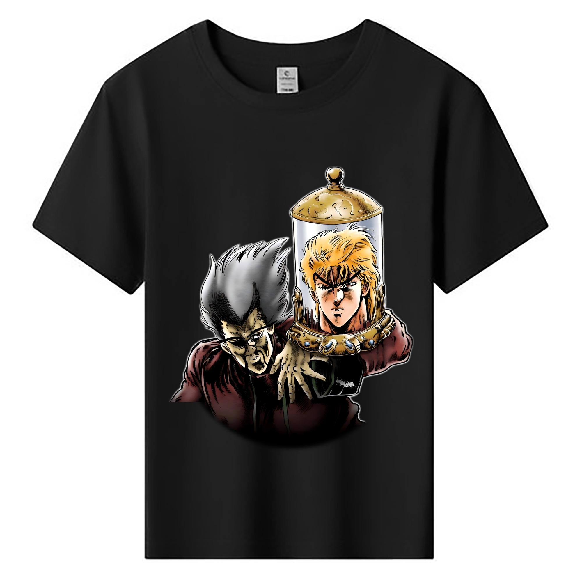 （画像用） ジョジョの奇妙な冒険 ディオ?ブランドー JoJo's Bizarre Adventure Dio Brando 綿100％キッズTシャツ（フロントプリント）