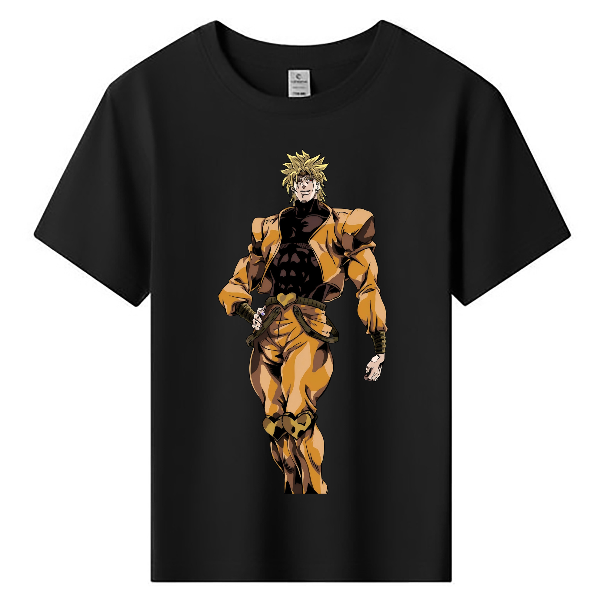 （画像用） ジョジョの奇妙な冒険 ディオ?ブランドー JoJo's Bizarre Adventure Dio Brando 綿100％キッズTシャツ（フロントプリント）