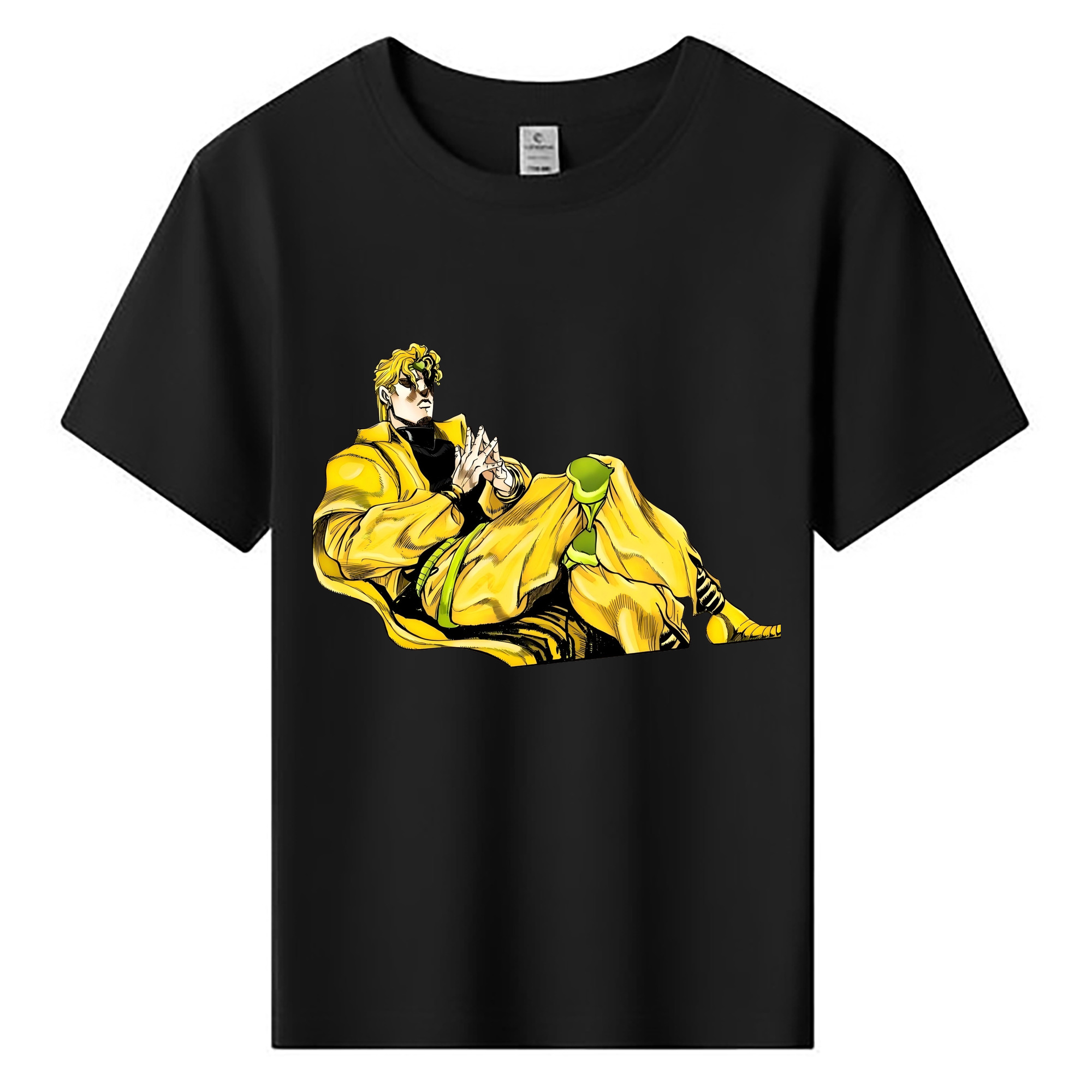 （画像用） ジョジョの奇妙な冒険 ディオ?ブランドー JoJo's Bizarre Adventure Dio Brando 綿100％キッズTシャツ（フロントプリント）