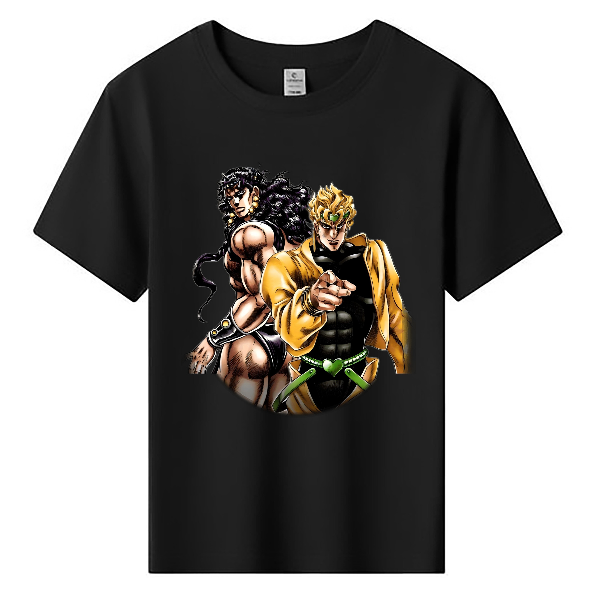 （画像用） ジョジョの奇妙な冒険 ディオ?ブランドー JoJo's Bizarre Adventure Dio Brando 綿100％キッズTシャツ（フロントプリント）
