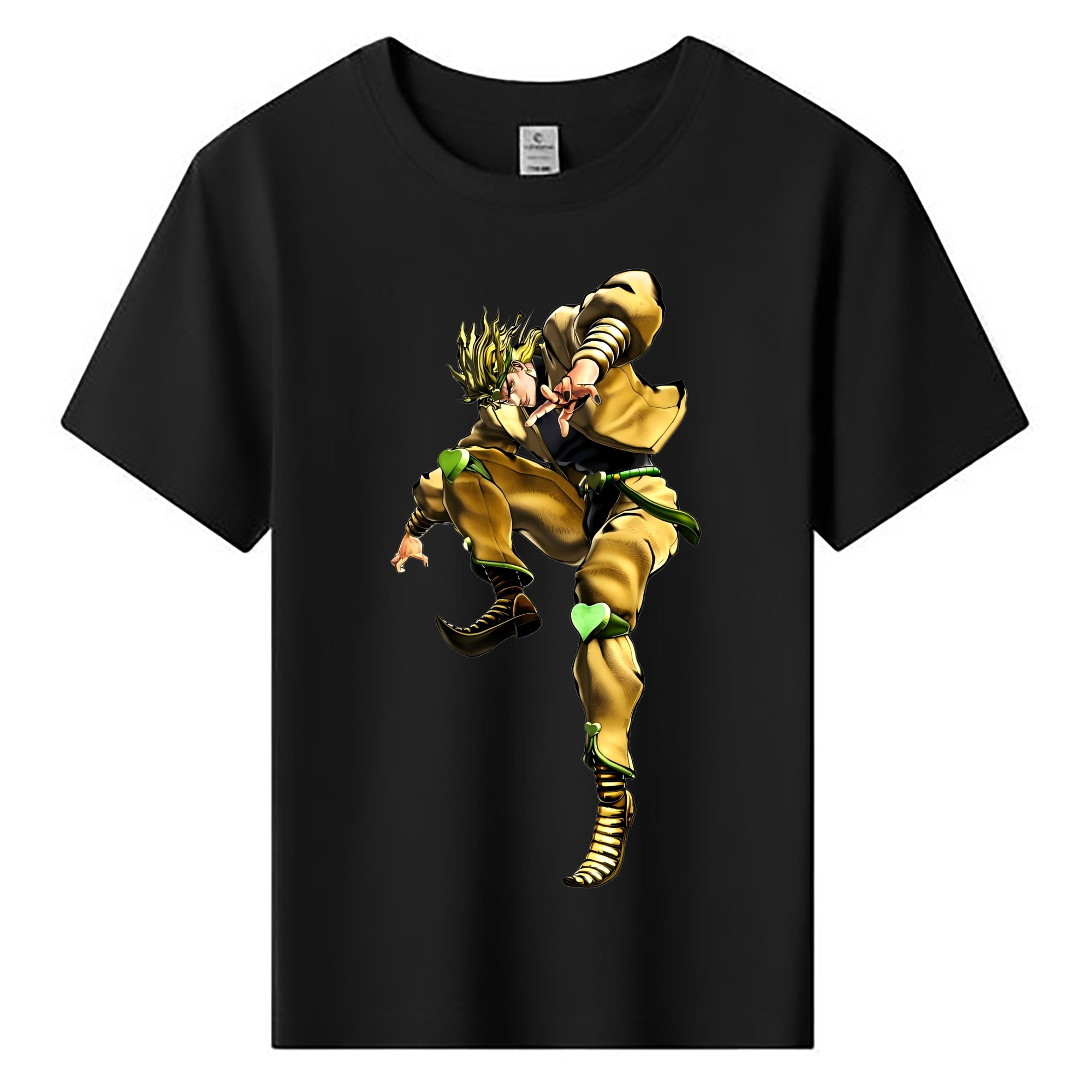 （画像用） ジョジョの奇妙な冒険 ディオ?ブランドー JoJo's Bizarre Adventure Dio Brando 綿100％キッズTシャツ（フロントプリント）