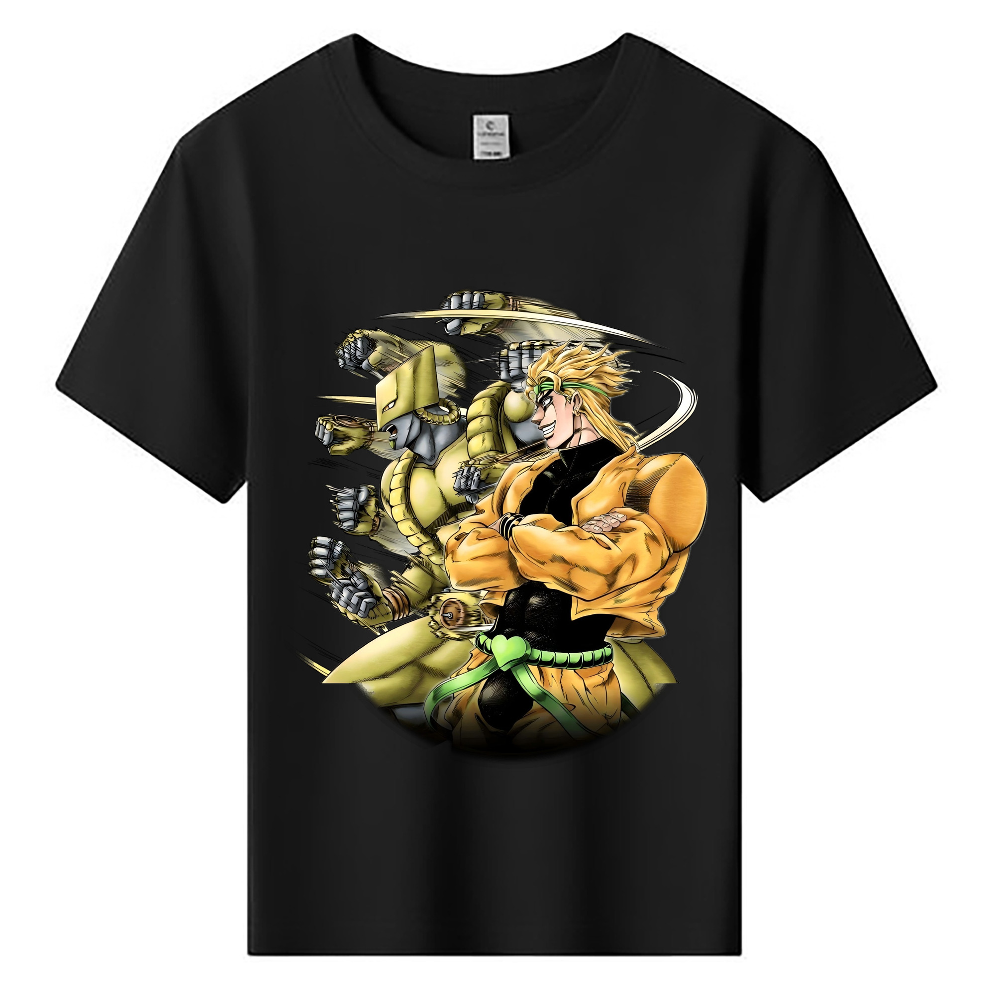 （画像用） ジョジョの奇妙な冒険 ディオ?ブランドー JoJo's Bizarre Adventure Dio Brando 綿100％キッズTシャツ（フロントプリント）