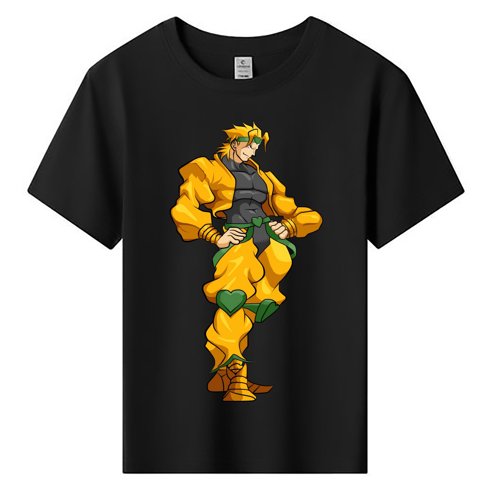 （画像用） ジョジョの奇妙な冒険 ディオ?ブランドー JoJo's Bizarre Adventure Dio Brando 綿100％キッズTシャツ（フロントプリント）