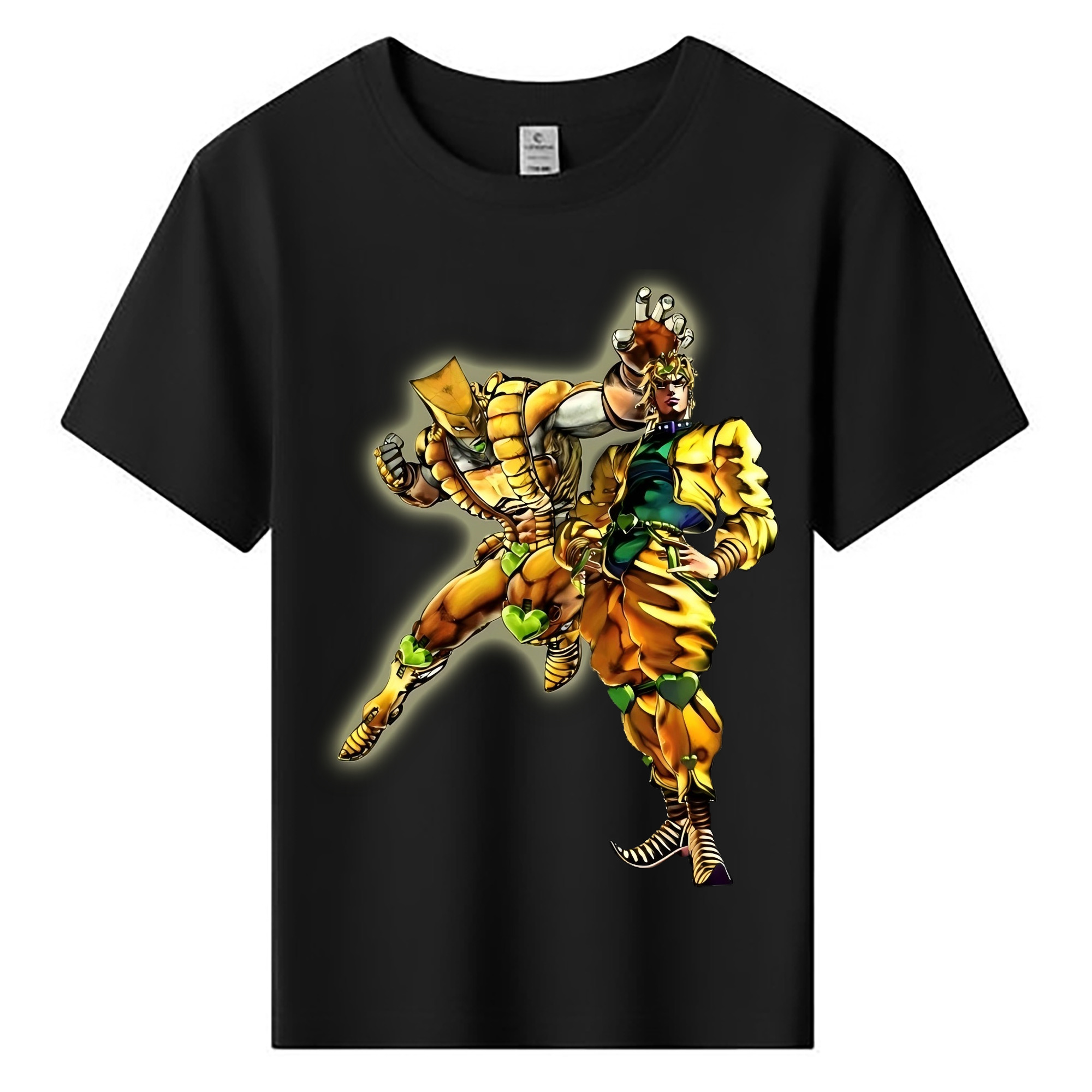 （画像用） ジョジョの奇妙な冒険 ディオ?ブランドー JoJo's Bizarre Adventure Dio Brando 綿100％キッズTシャツ（フロントプリント）