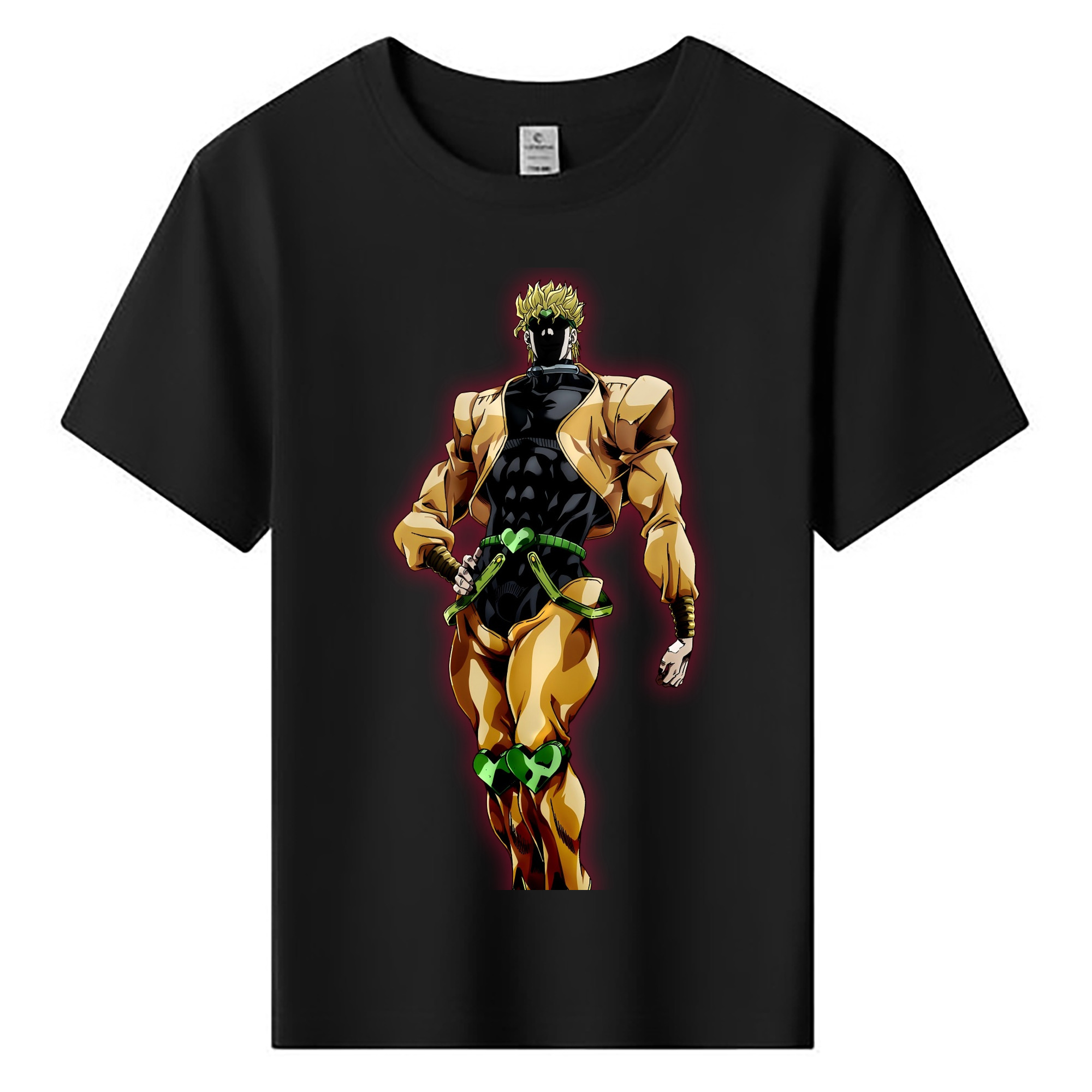 （画像用） ジョジョの奇妙な冒険 ディオ?ブランドー JoJo's Bizarre Adventure Dio Brando 綿100％キッズTシャツ（フロントプリント）