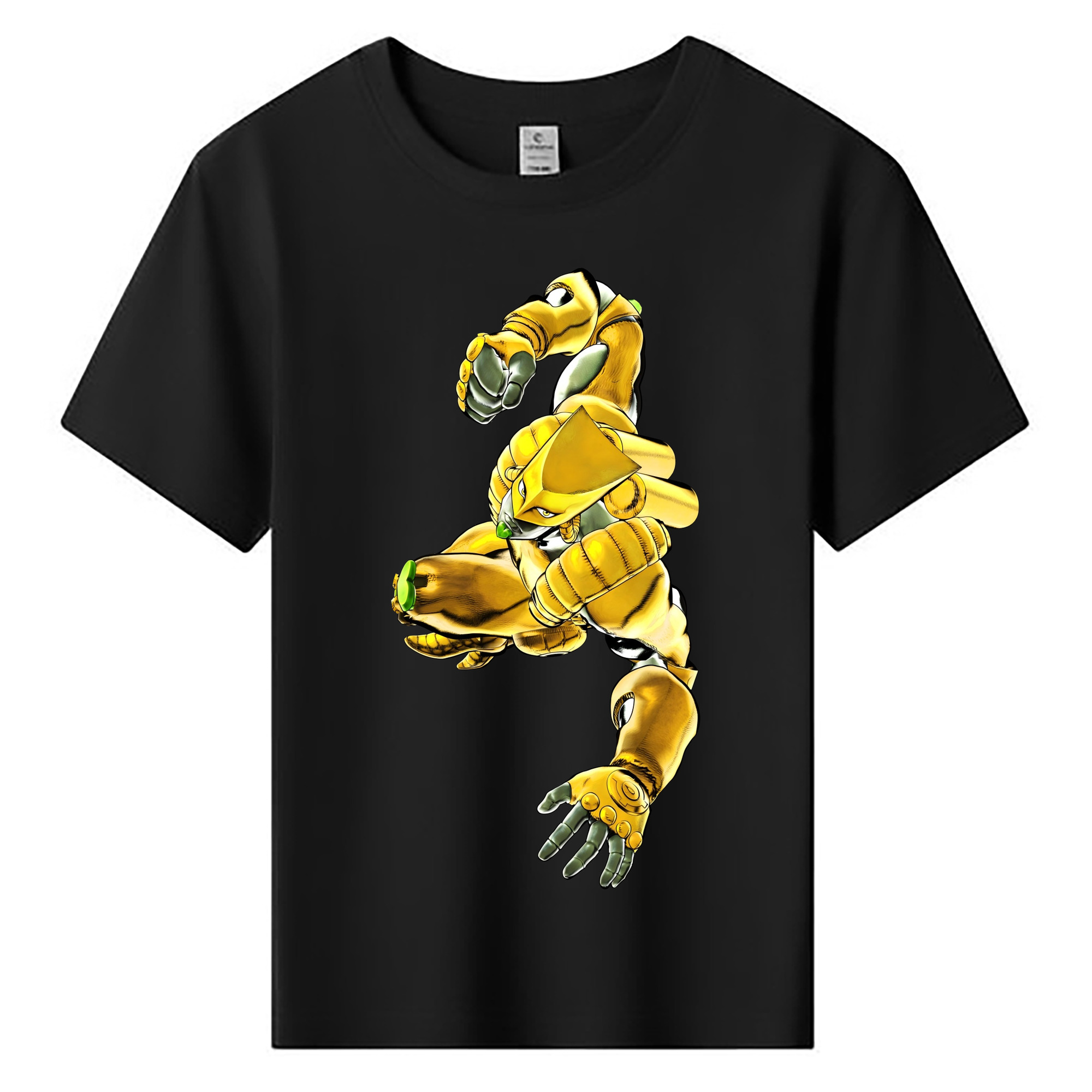 （画像用） ジョジョの奇妙な冒険 ディオ?ブランドー JoJo's Bizarre Adventure Dio Brando 綿100％キッズTシャツ（フロントプリント）