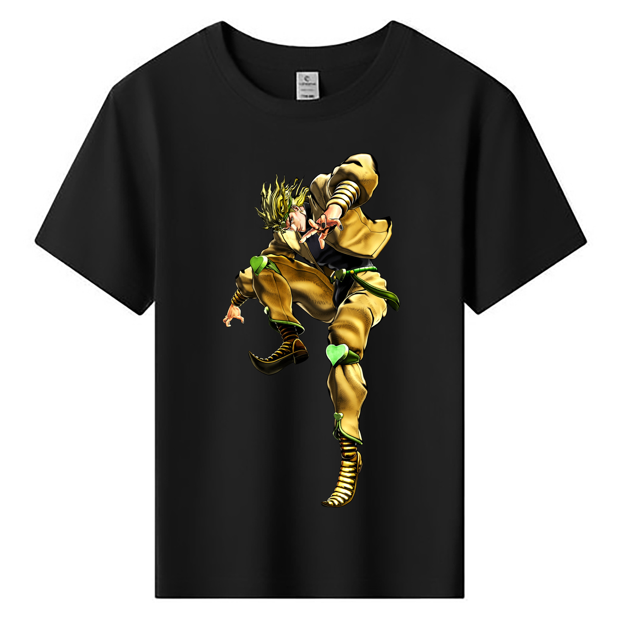 （画像用） ジョジョの奇妙な冒険 ディオ?ブランドー JoJo's Bizarre Adventure Dio Brando 綿100％キッズTシャツ（フロントプリント）