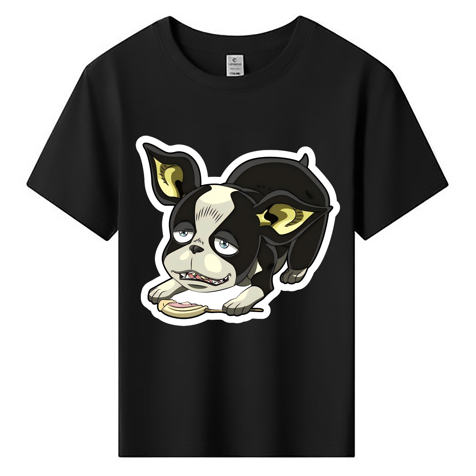 （画像用） ジョジョの奇妙な冒険 イギー JoJo's Bizarre Adventure Iggy 綿100％キッズTシャツ（フロントプリント）
