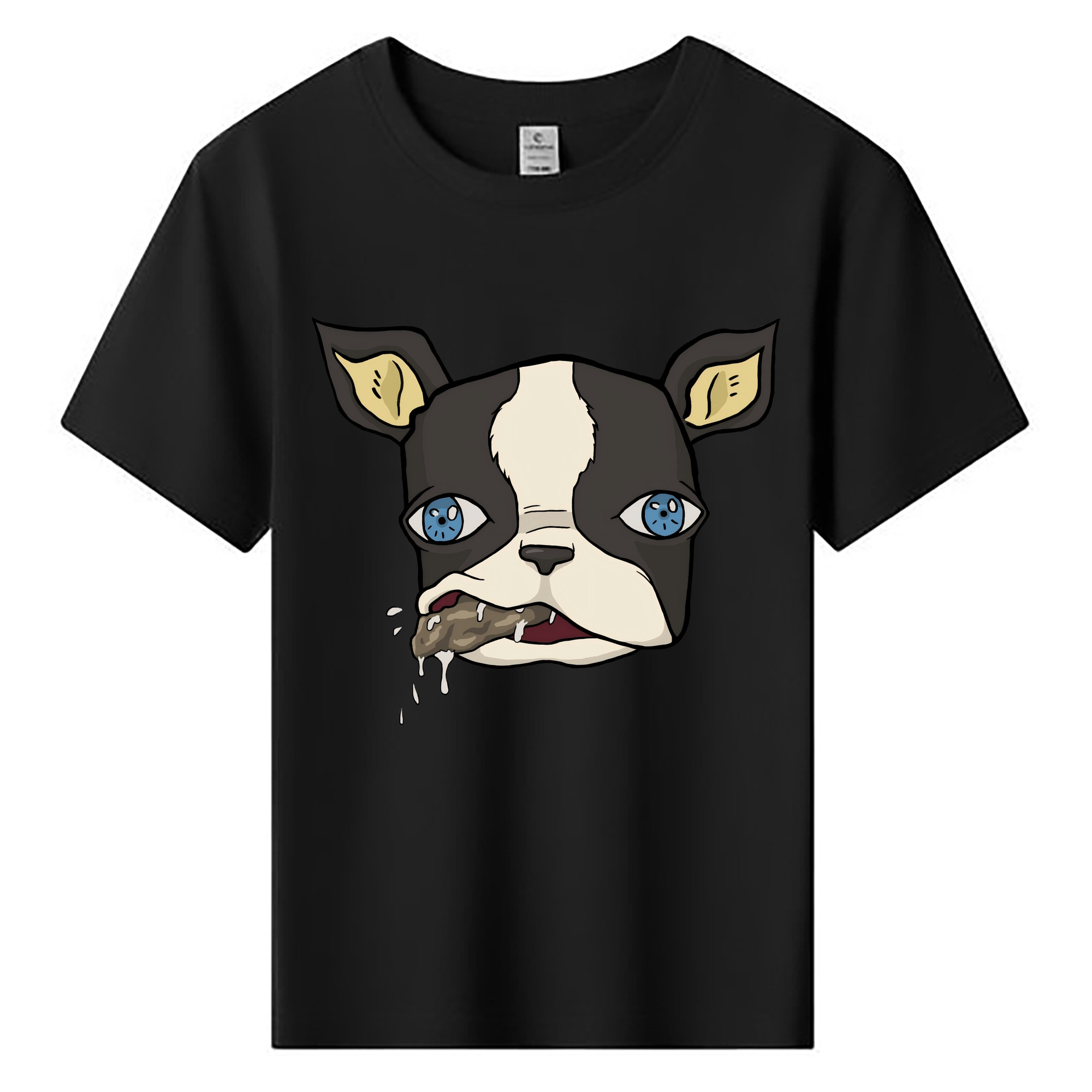 （画像用） ジョジョの奇妙な冒険 イギー JoJo's Bizarre Adventure Iggy 綿100％キッズTシャツ（フロントプリント）