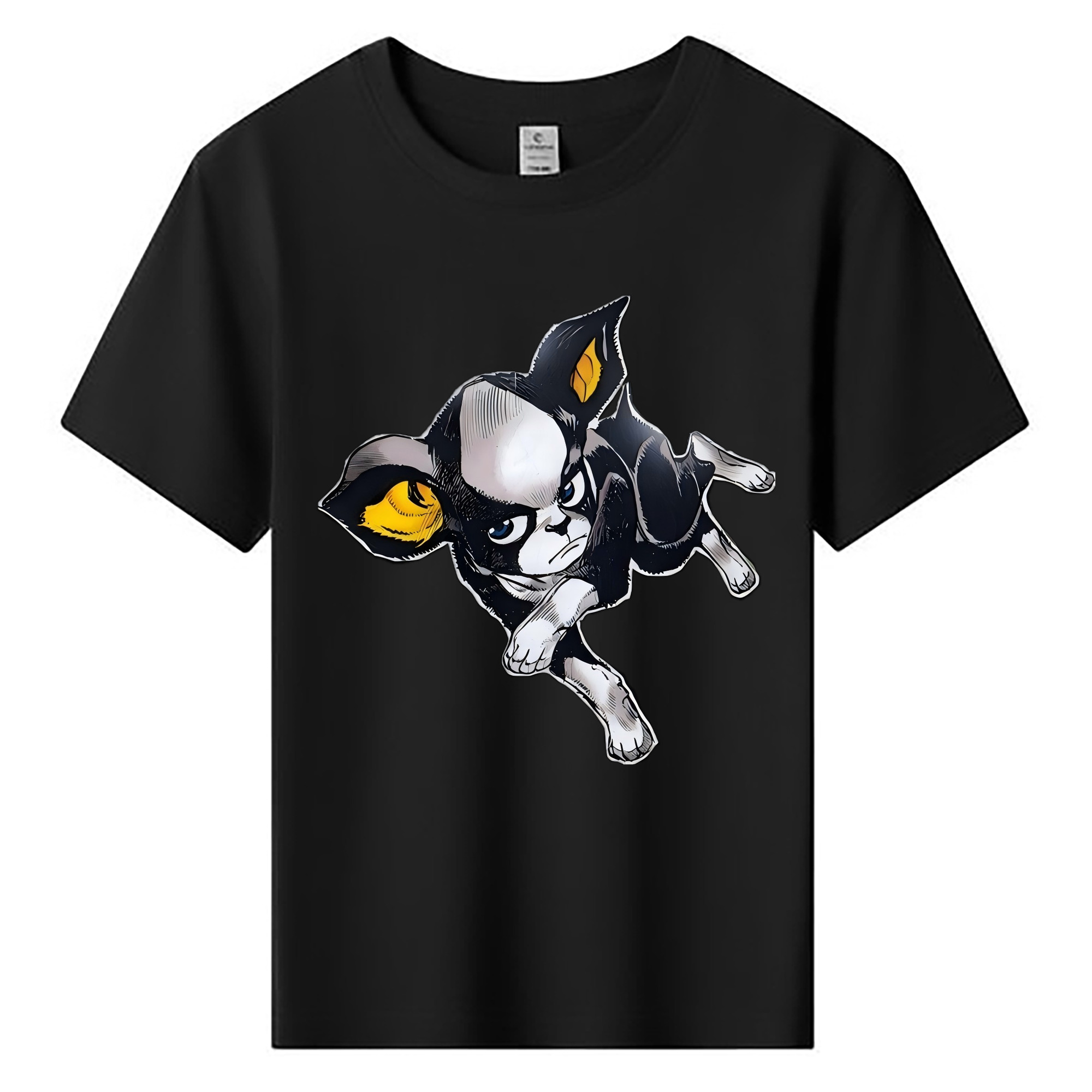 （画像用） ジョジョの奇妙な冒険 イギー JoJo's Bizarre Adventure Iggy 綿100％キッズTシャツ（フロントプリント）
