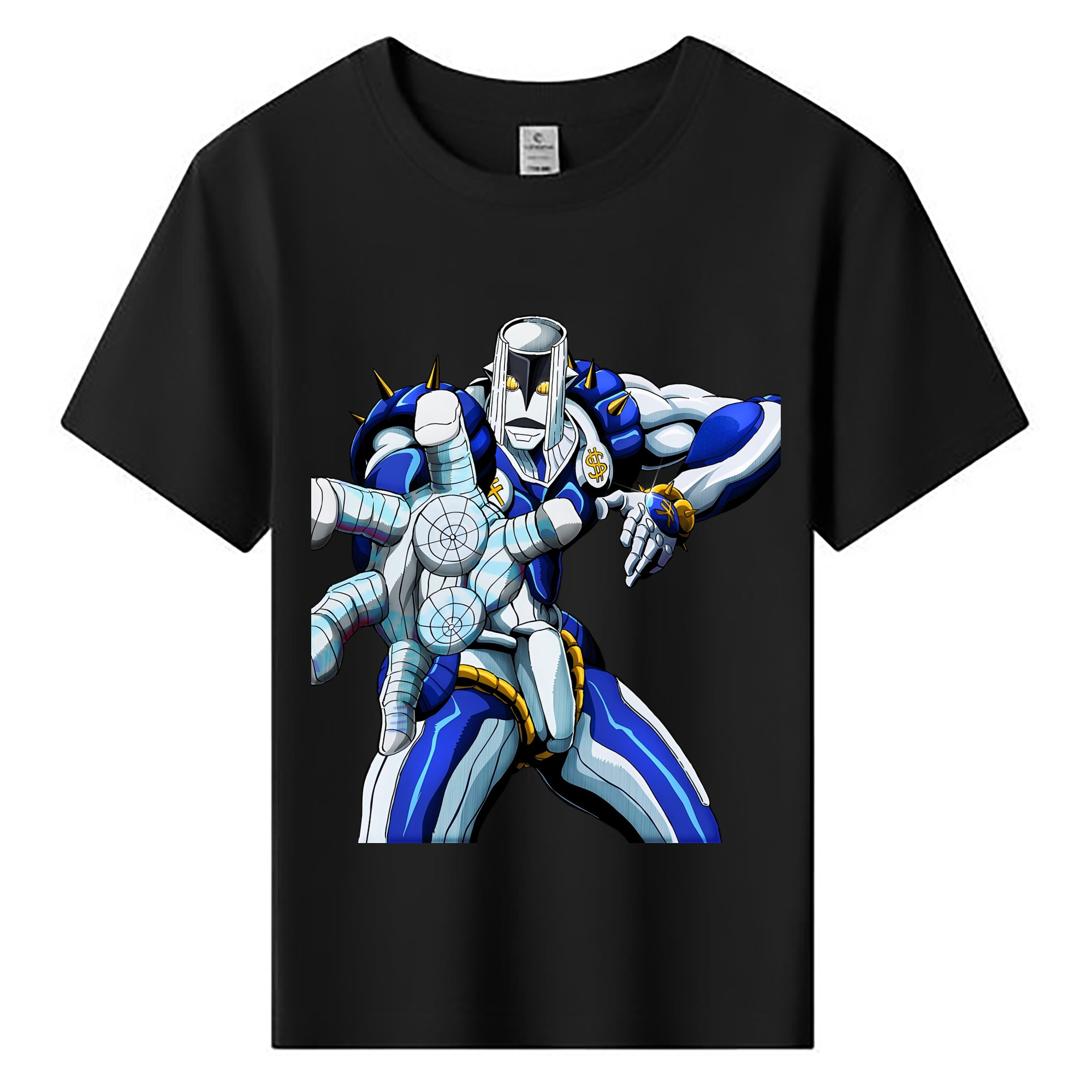 （画像用） ジョジョの奇妙な冒険 虹村億泰 にじむら おくやす JoJo's Bizarre Adventure Nijimura Okuyasu 綿100％キッズTシャツ（フロントプリント）