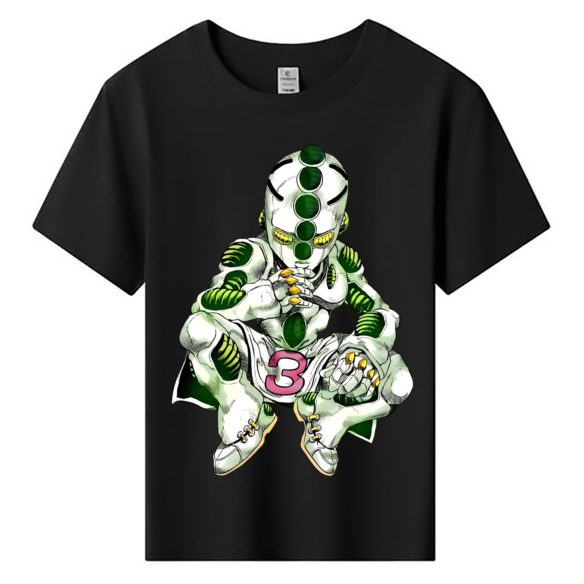 （画像用） ジョジョの奇妙な冒険 広瀨康一 JoJo's Bizarre Adventure Hirose Koichi 綿100％キッズTシャツ（フロントプリント）