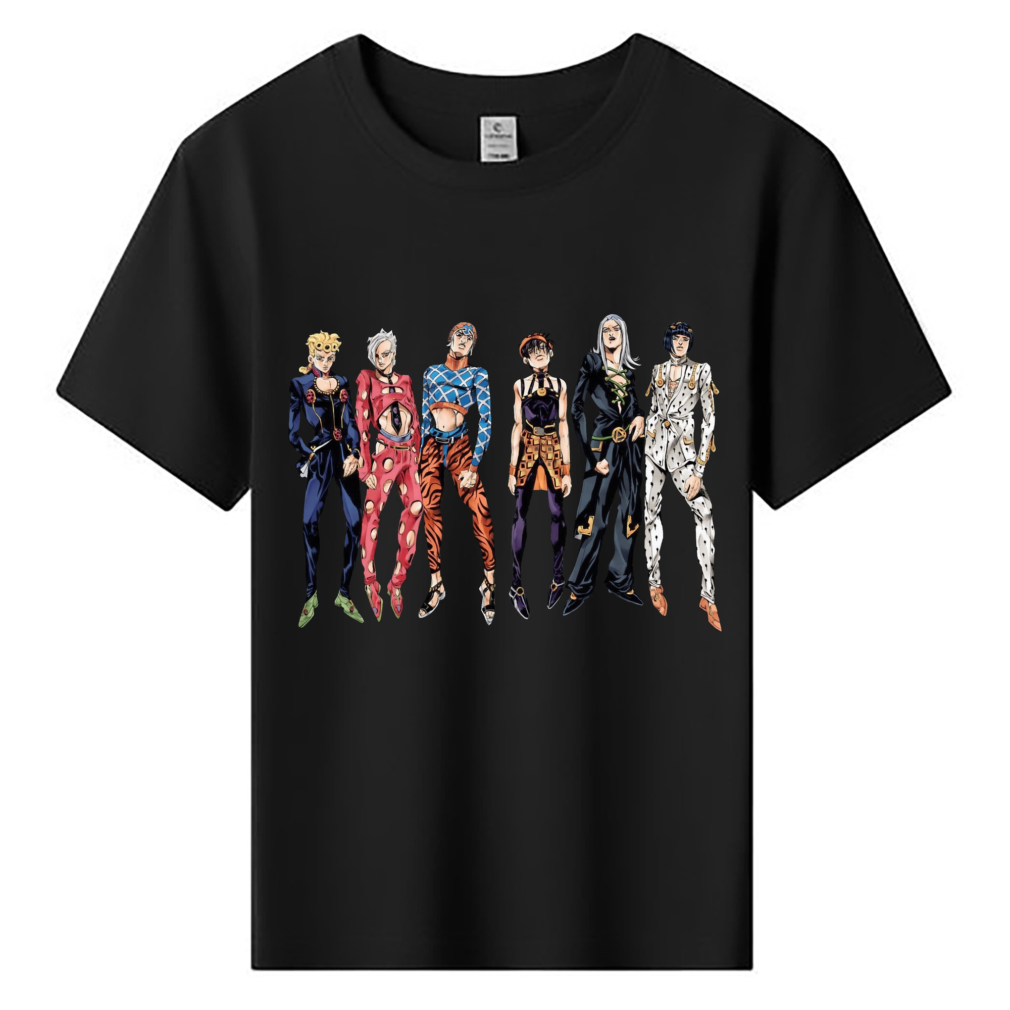 （画像用） ジョジョの奇妙な冒険 JoJo's Bizarre Adventure 綿100％キッズTシャツ（フロントプリント）