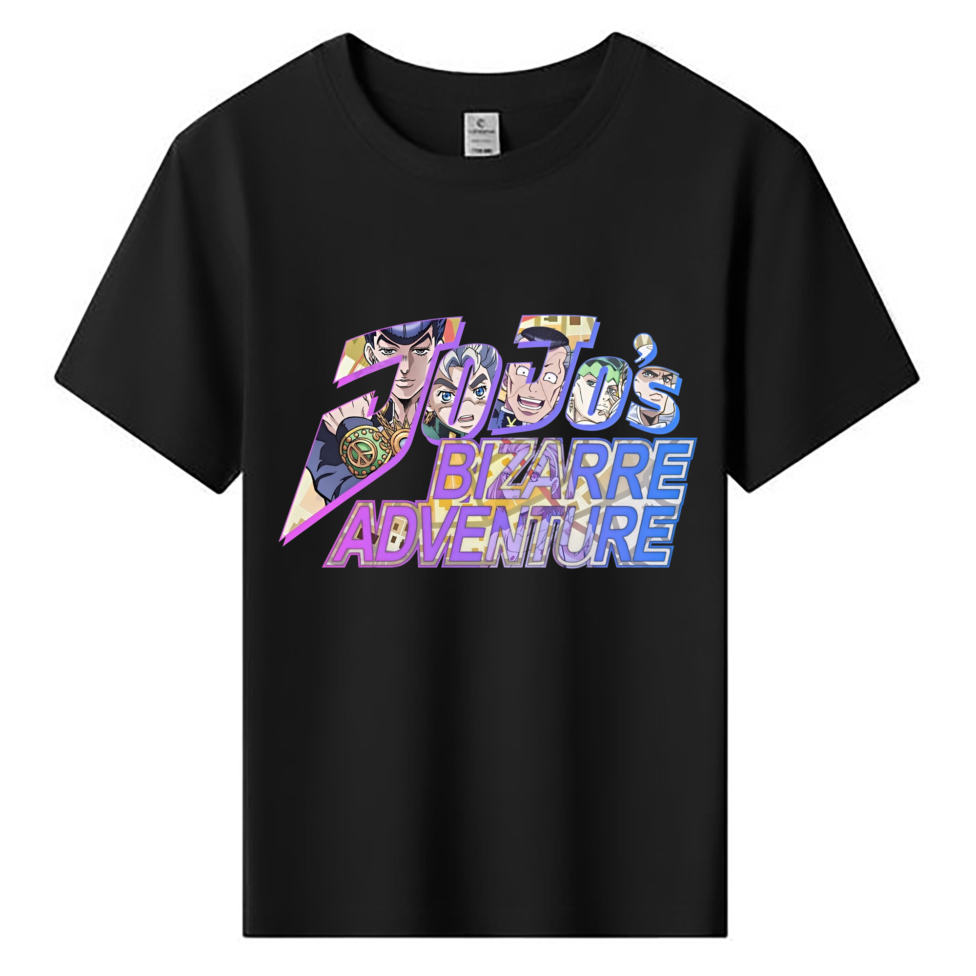 （画像用） ジョジョの奇妙な冒険 JoJo's Bizarre Adventure 綿100％キッズTシャツ（フロントプリント）