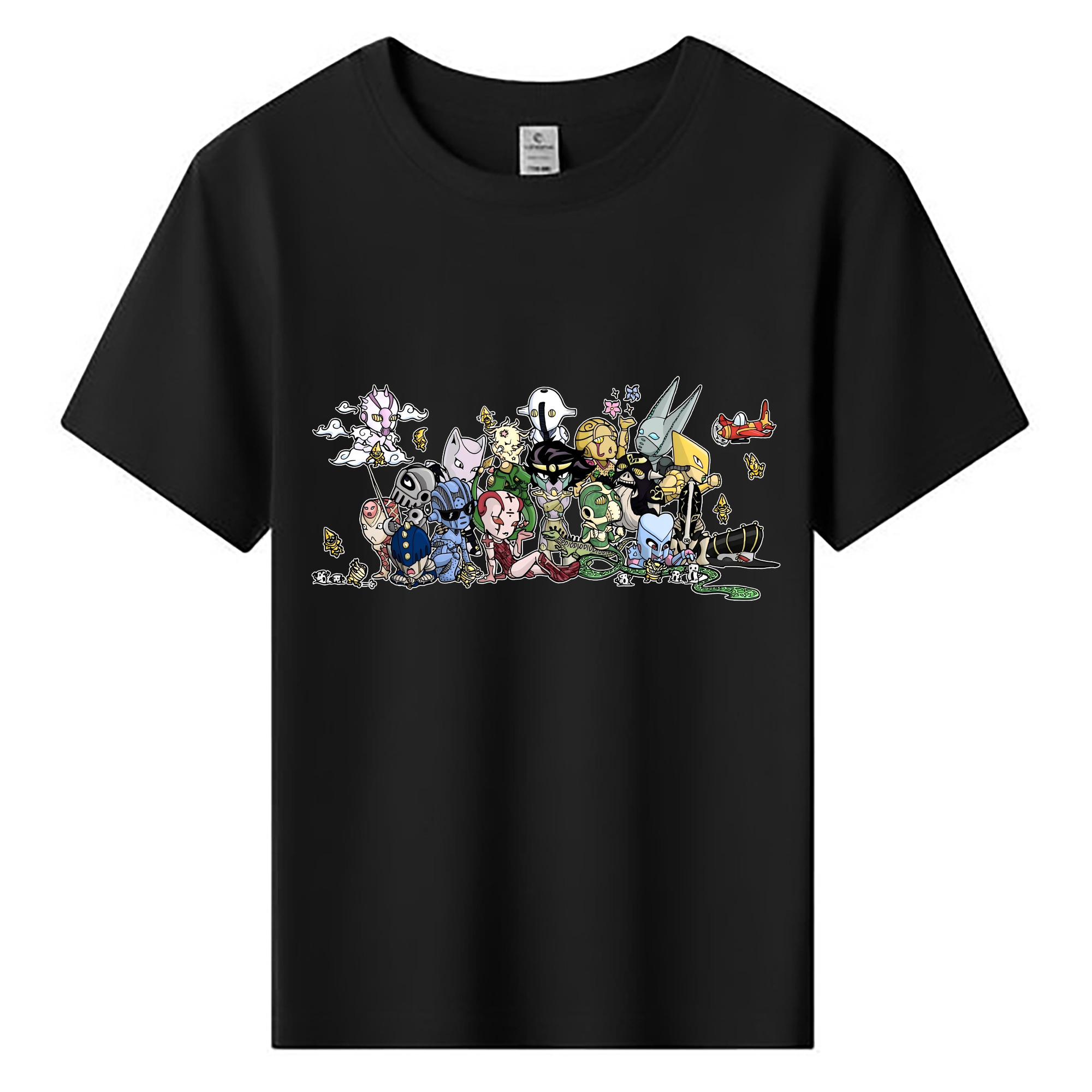 （画像用） ジョジョの奇妙な冒険 JoJo's Bizarre Adventure 綿100％キッズTシャツ（フロントプリント）
