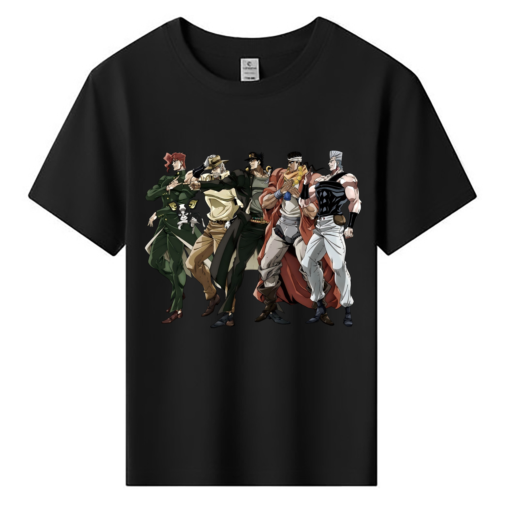 （画像用） ジョジョの奇妙な冒険 JoJo's Bizarre Adventure 綿100％キッズTシャツ（フロントプリント）