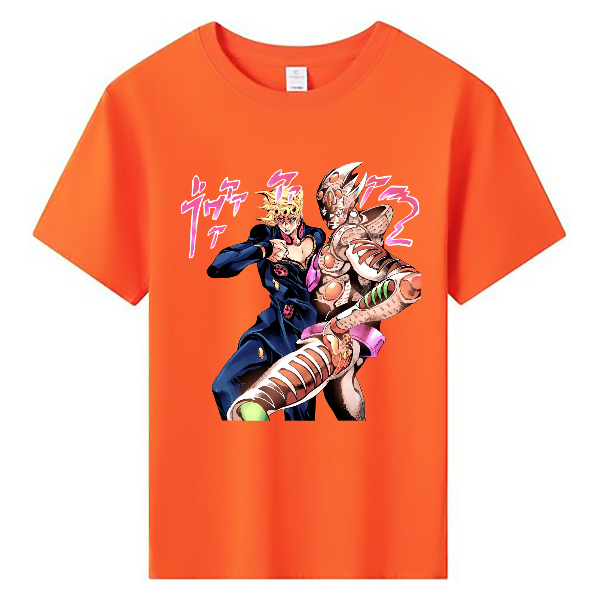 （画像用） ジョジョの奇妙な冒険 ジョルノ?ジョバァーナ JoJo's Bizarre Adventure Giorno Giovanna 綿100％キッズTシャツ（フロントプリント）