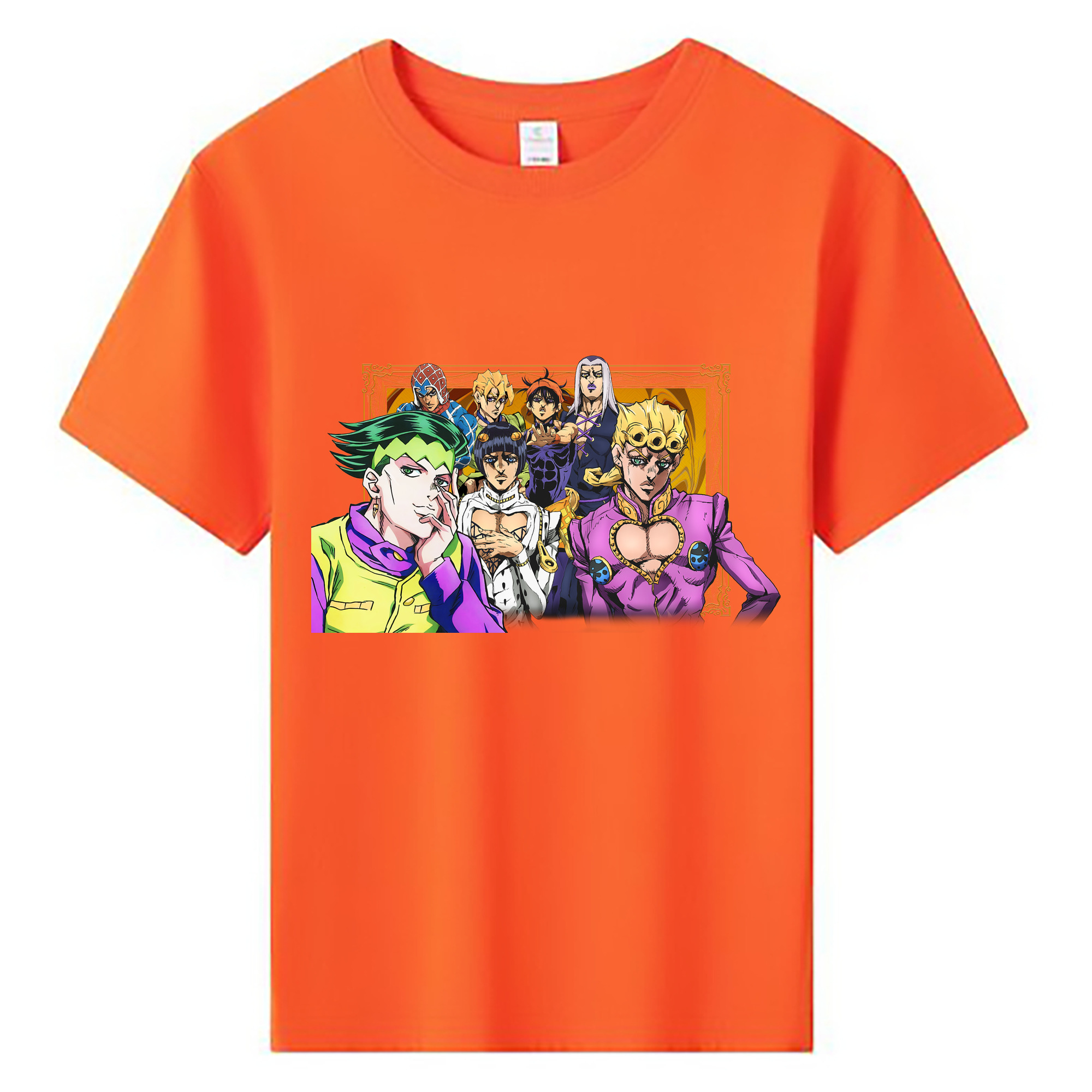 （画像用） ジョジョの奇妙な冒険 ジョルノ?ジョバァーナ JoJo's Bizarre Adventure Giorno Giovanna 綿100％キッズTシャツ（フロントプリント）