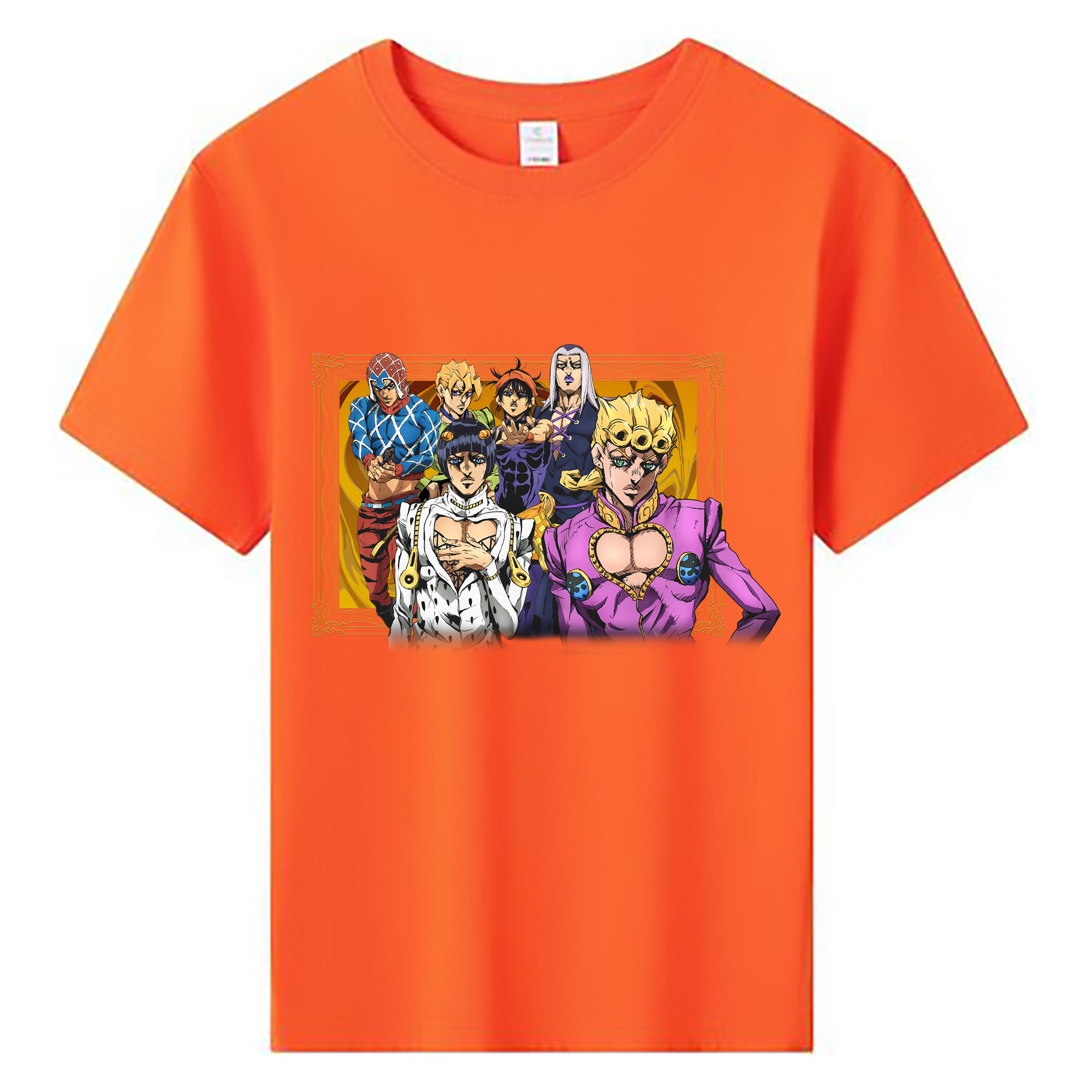 （画像用） ジョジョの奇妙な冒険 ジョルノ?ジョバァーナ JoJo's Bizarre Adventure Giorno Giovanna 綿100％キッズTシャツ（フロントプリント）