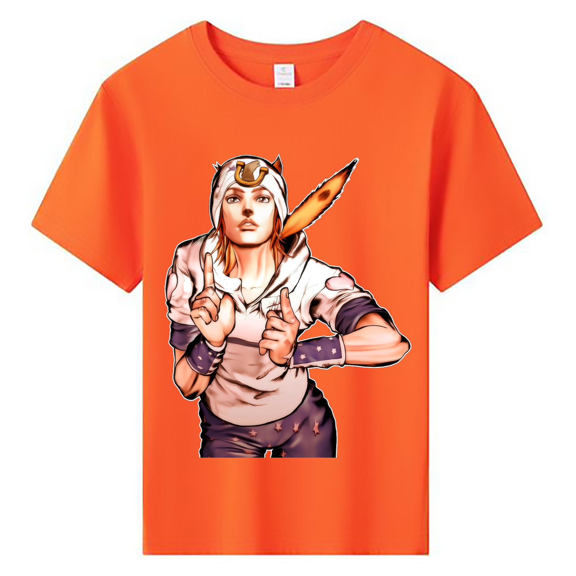 （画像用） ジョジョの奇妙な冒険 ジョナサン?ジョースター JoJo's Bizarre Adventure Jonathan Joestar 綿100％キッズTシャツ（フロントプリント）