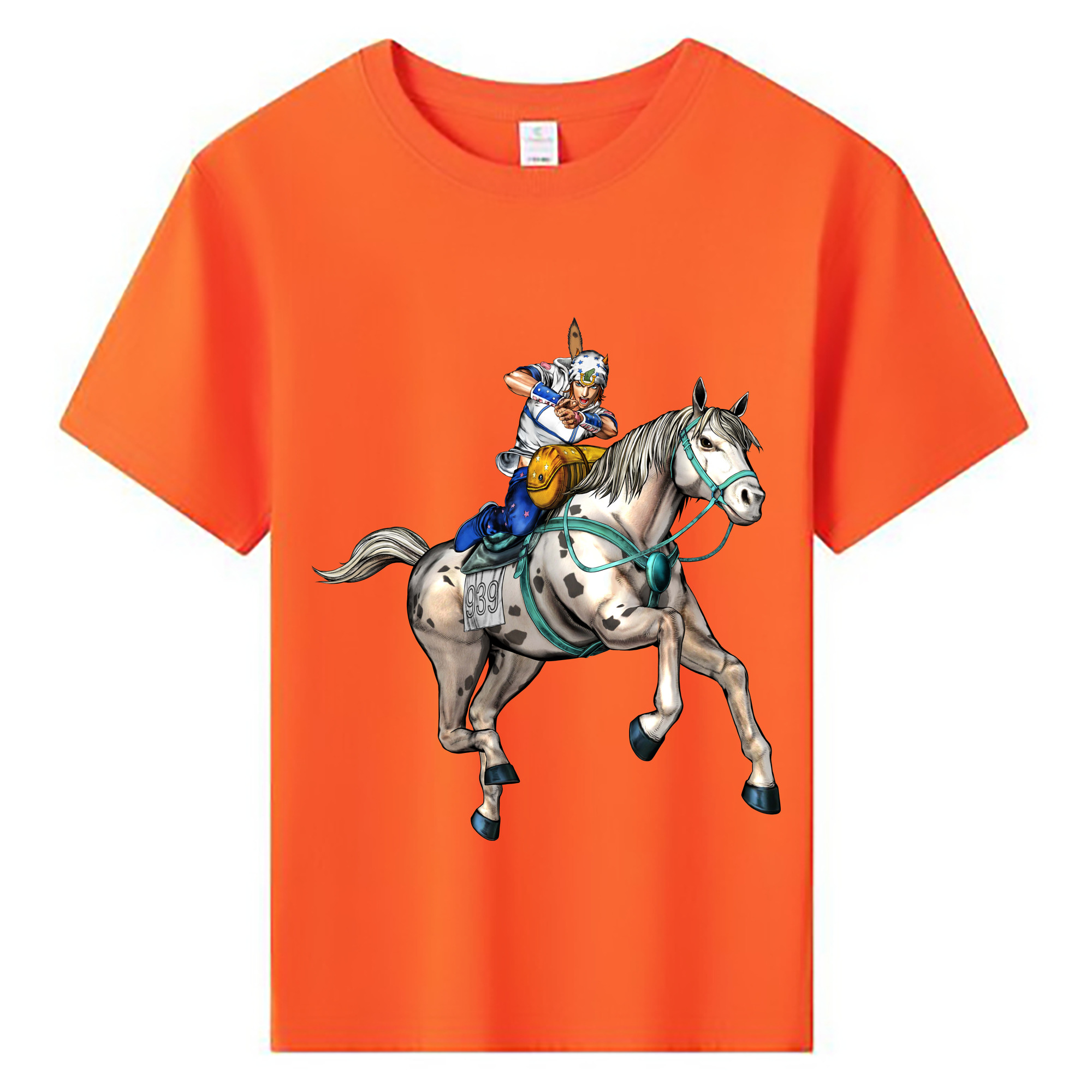 （画像用） ジョジョの奇妙な冒険 ジョナサン?ジョースター JoJo's Bizarre Adventure Jonathan Joestar 綿100％キッズTシャツ（フロントプリント）