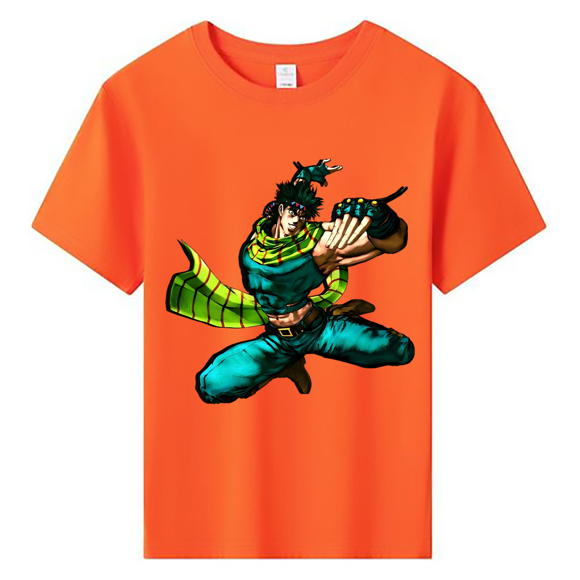 （画像用） ジョジョの奇妙な冒険 ジョセフ?ジョースター JoJo's Bizarre Adventure Joseph Joestar 綿100％キッズTシャツ（フロントプリント）