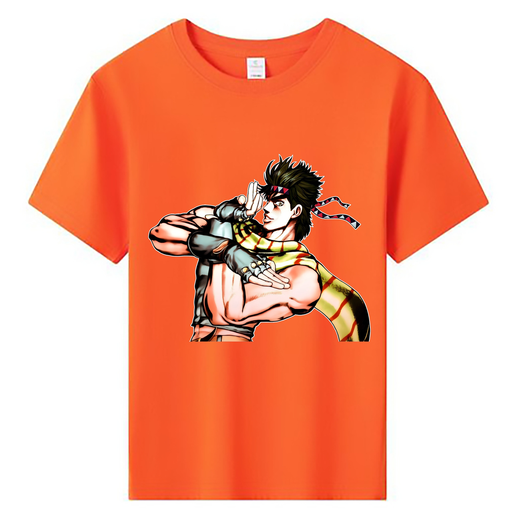 （画像用） ジョジョの奇妙な冒険 ジョセフ?ジョースター JoJo's Bizarre Adventure Joseph Joestar 綿100％キッズTシャツ（フロントプリント）