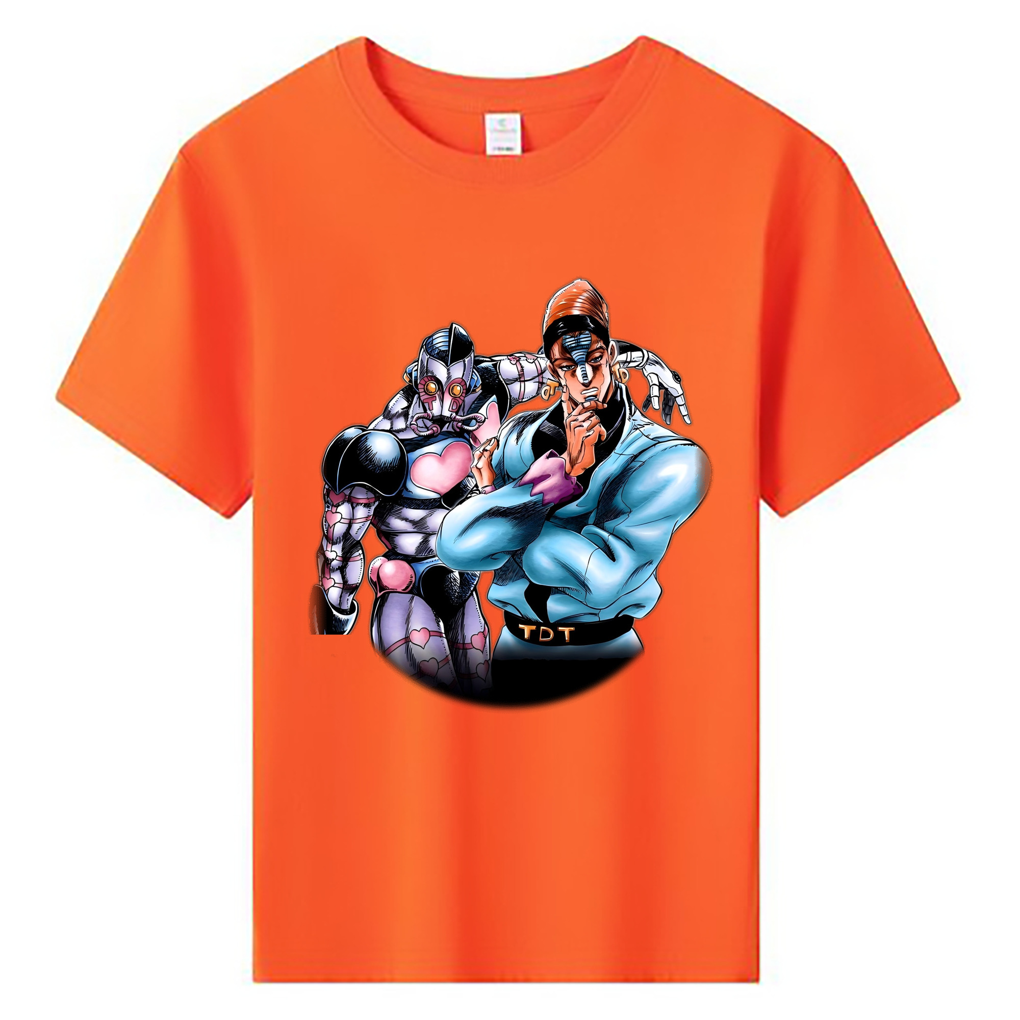 （画像用） ジョジョの奇妙な冒険 ひがしかた じょうすけ JoJo's Bizarre Adventure Higashikata Josuke 綿100％キッズTシャツ（フロントプリント）