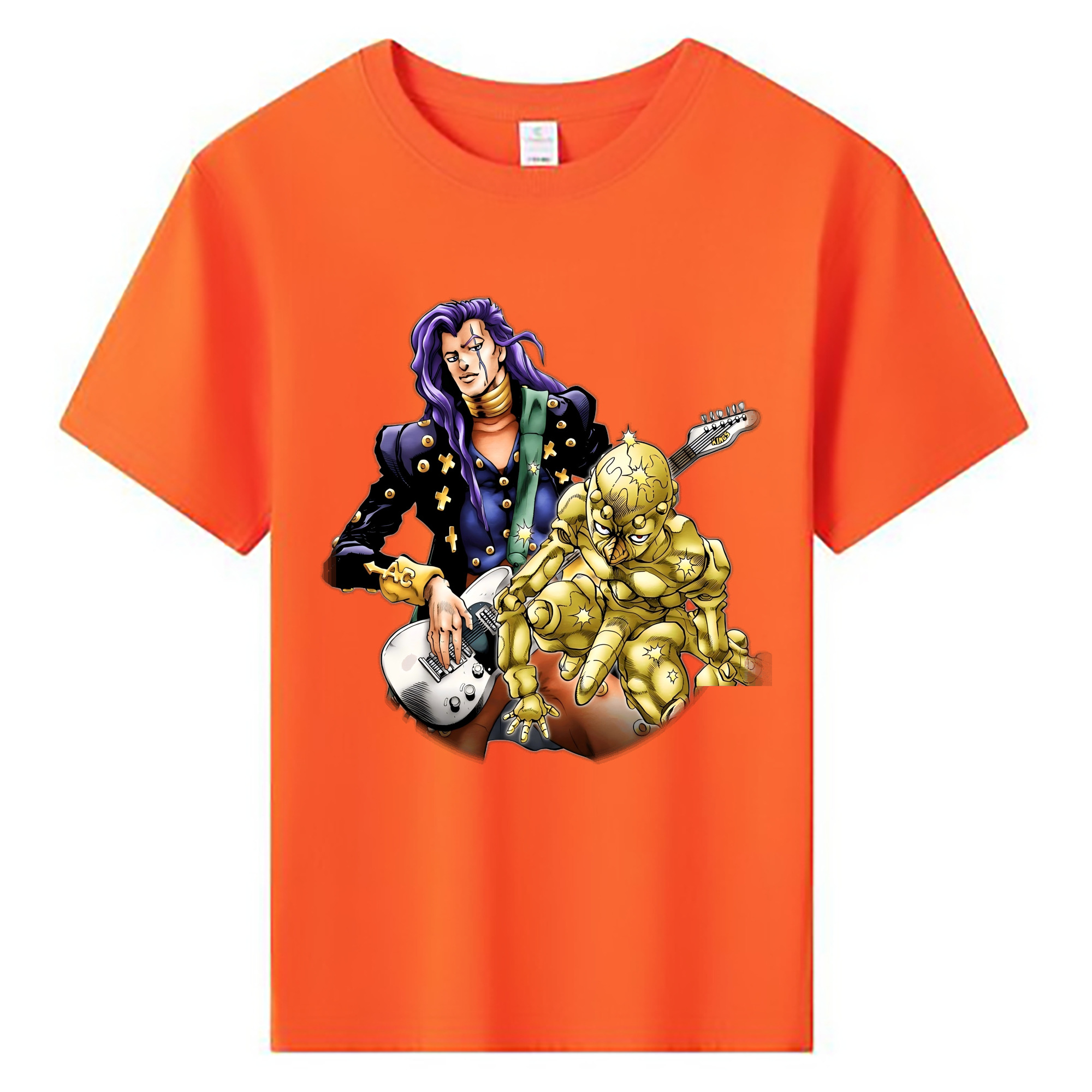 （画像用） ジョジョの奇妙な冒険 おといし あきら JoJo's Bizarre Adventure Akira Otoishi 綿100％キッズTシャツ（フロントプリント）