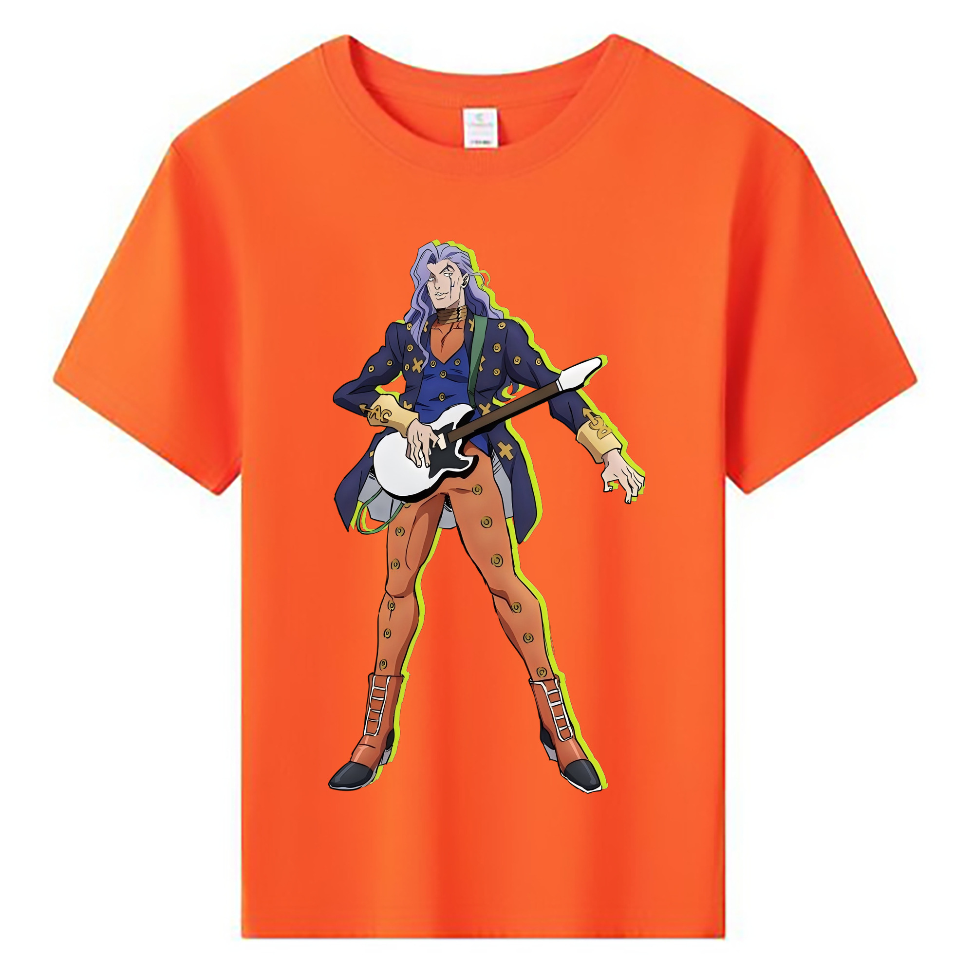 （画像用） ジョジョの奇妙な冒険 おといし あきら JoJo's Bizarre Adventure Akira Otoishi 綿100％キッズTシャツ（フロントプリント）