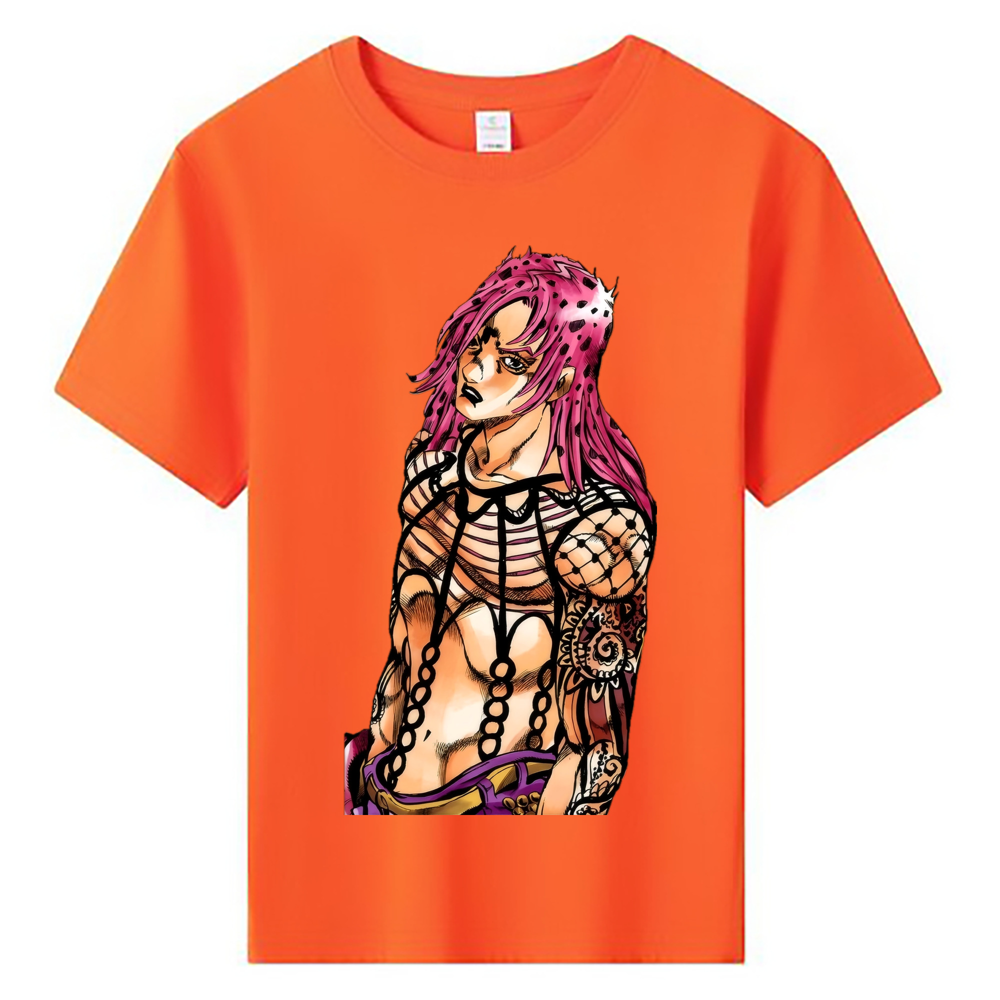 （画像用） ジョジョの奇妙な冒険 ビネガー?ドッピオ JoJo's Bizarre Adventure Vinegar Doppio 綿100％キッズTシャツ（フロントプリント）