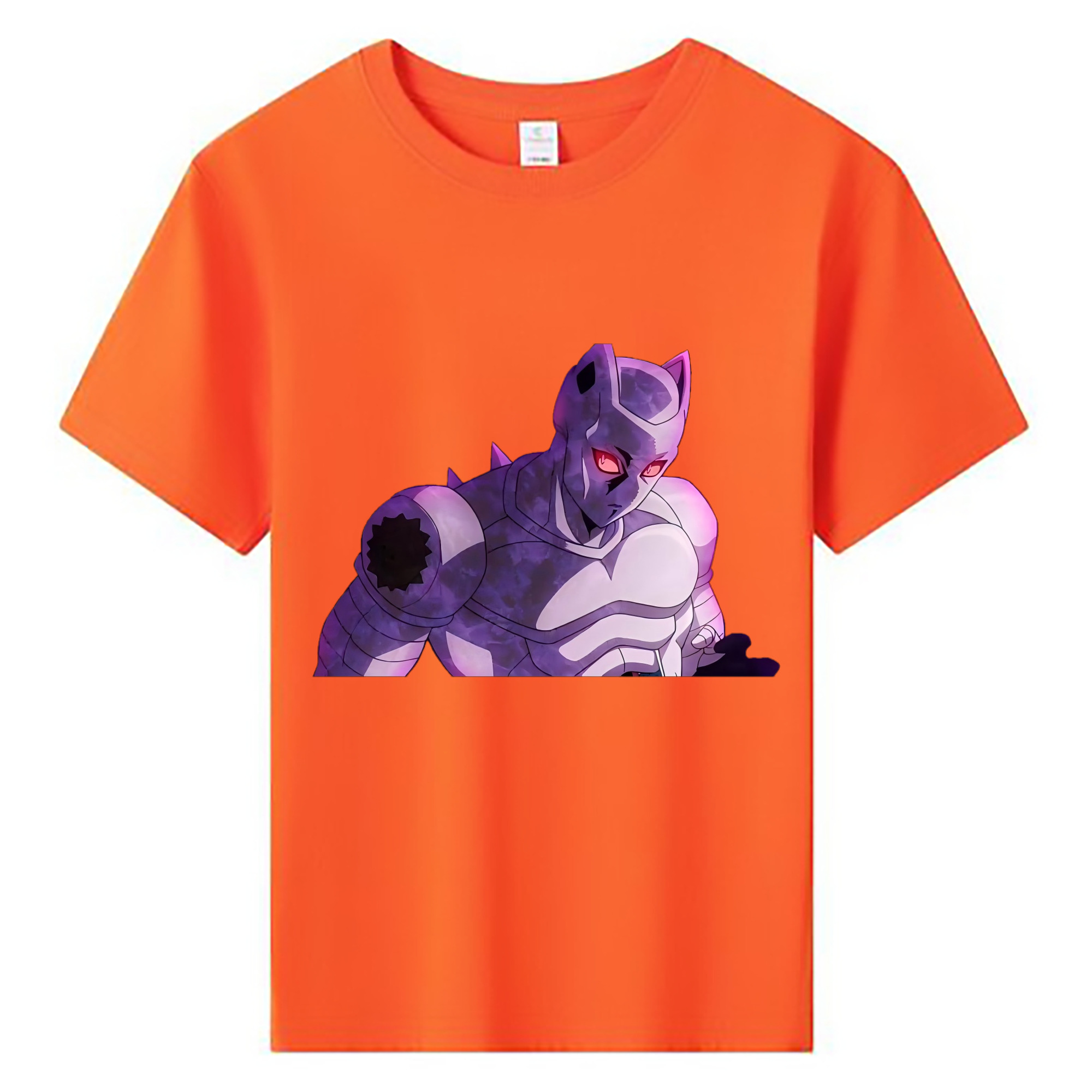 （画像用） ジョジョの奇妙な冒険 きら よしかげ JoJo's Bizarre Adventure Kira Yoshikage 綿100％キッズTシャツ（フロントプリント）