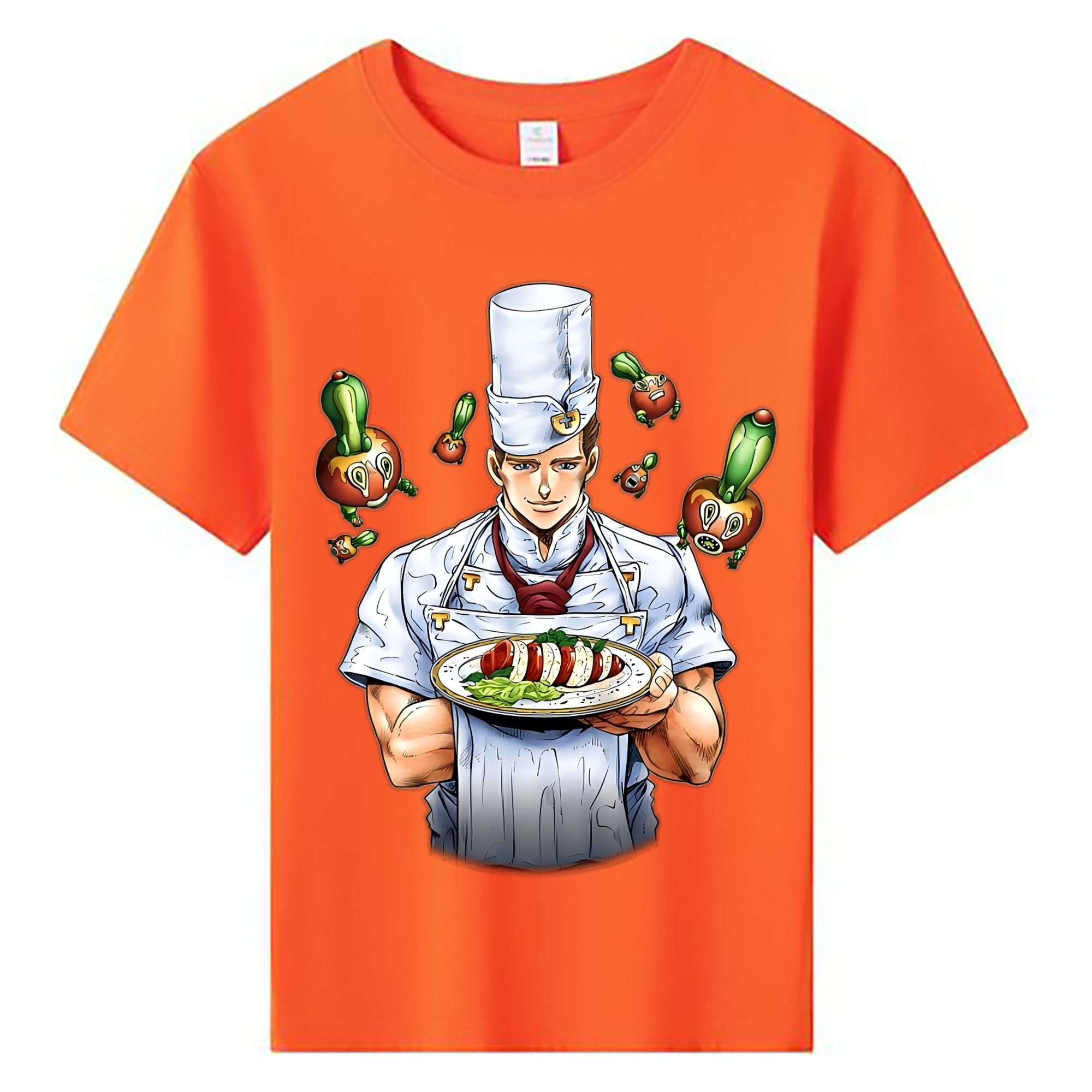 （画像用） ジョジョの奇妙な冒険 Tonio Trussardi JoJo's Bizarre Adventure トニオ?トラッサルディ 綿100％キッズTシャツ（フロントプリント）
