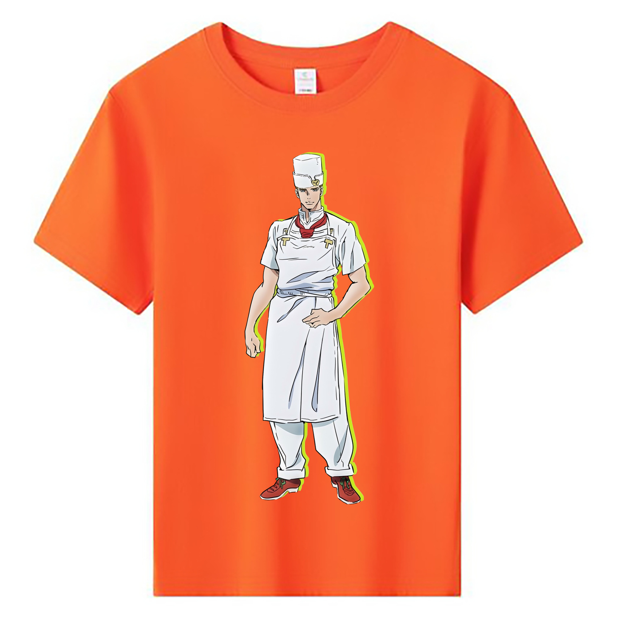 （画像用） ジョジョの奇妙な冒険 Tonio Trussardi JoJo's Bizarre Adventure トニオ?トラッサルディ 綿100％キッズTシャツ（フロントプリント）