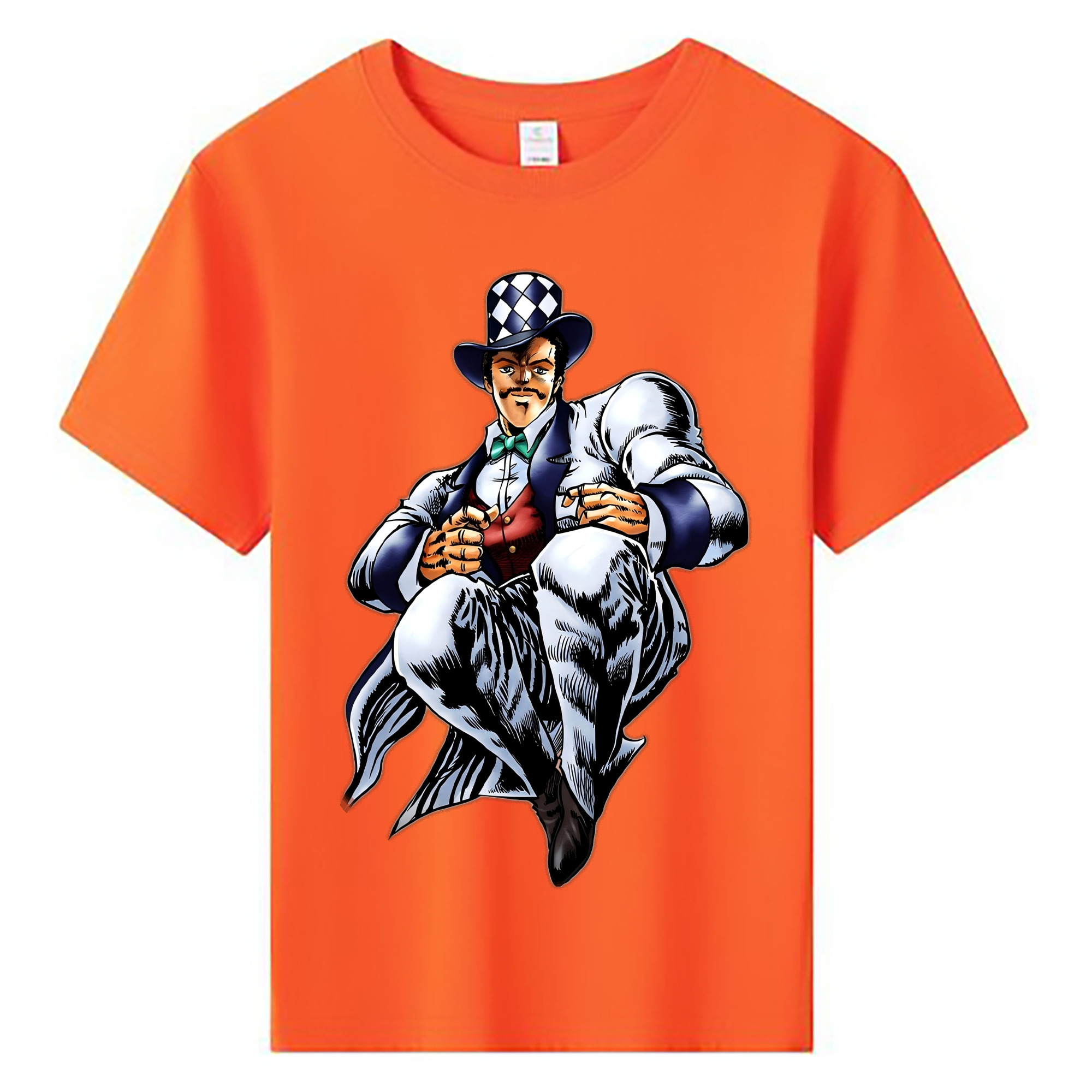 （画像用） ジョジョの奇妙な冒険 ウィル?アントニオ?ツェペリ JoJo's Bizarre Adventure Will Anthonio Zeppeli 綿100％キッズTシャツ（フロントプリント）