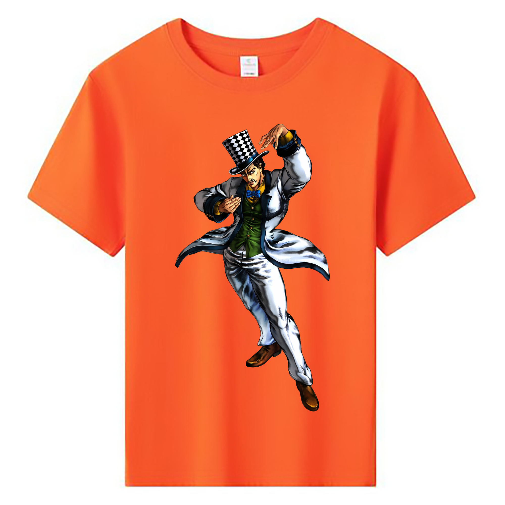 （画像用） ジョジョの奇妙な冒険 ウィル?アントニオ?ツェペリ JoJo's Bizarre Adventure Will Anthonio Zeppeli 綿100％キッズTシャツ（フロントプリント）