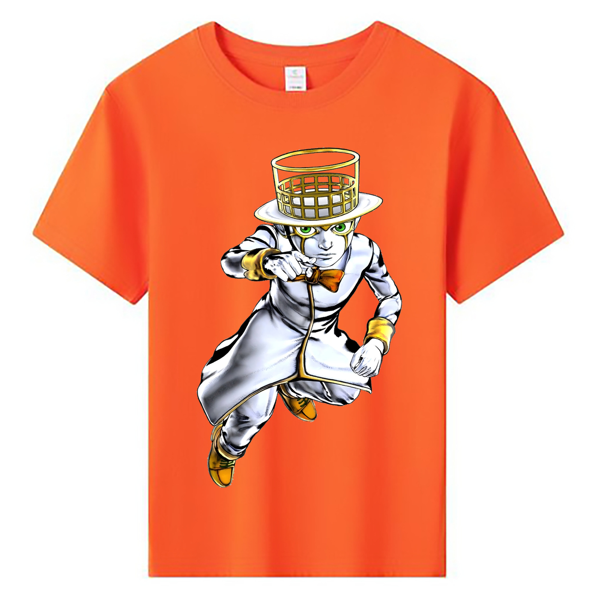 （画像用） ジョジョの奇妙な冒険 岸辺 露伴（きしべ ろはん） JoJo's Bizarre Adventure Rohan Kishibe 綿100％キッズTシャツ（フロントプリント）