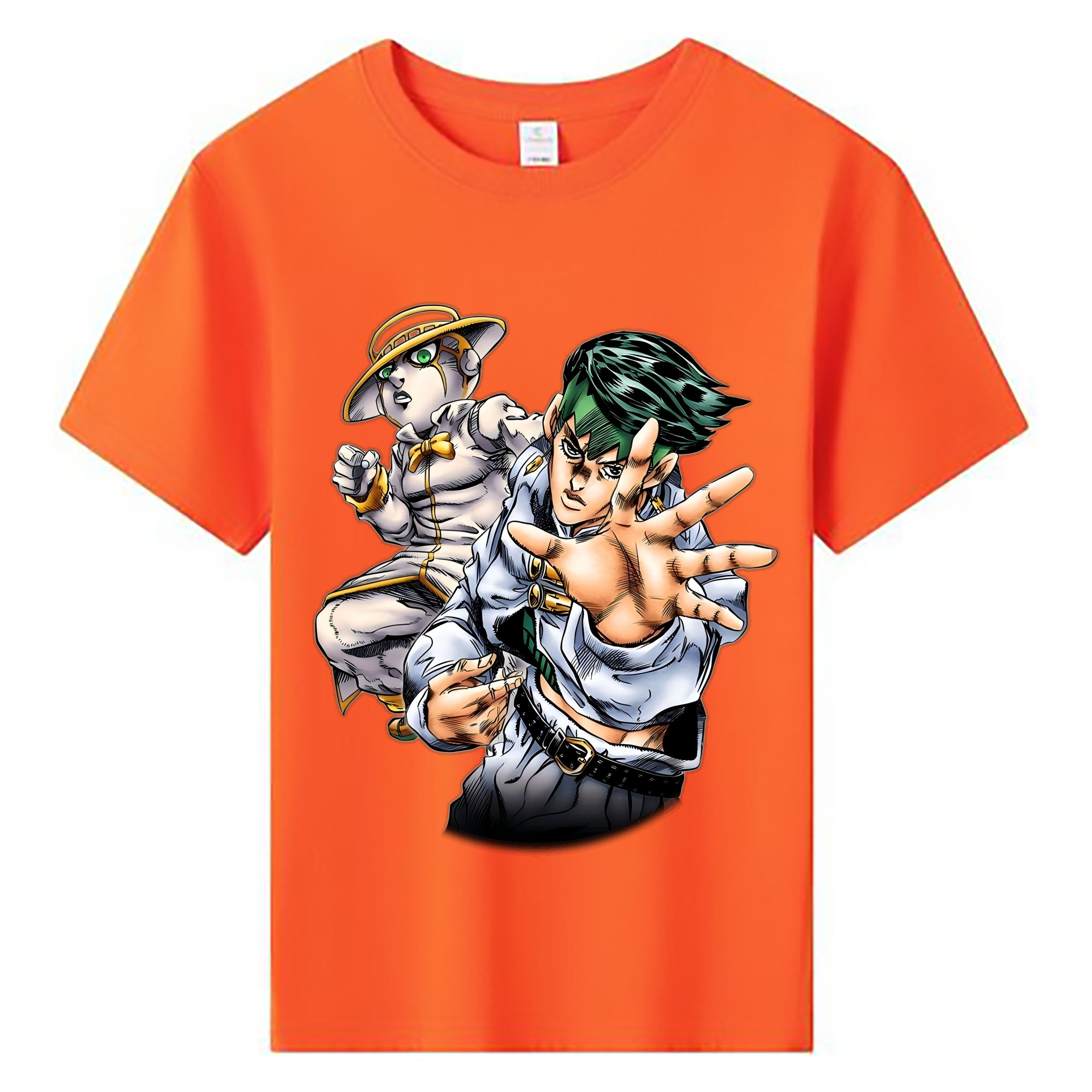 （画像用） ジョジョの奇妙な冒険 岸辺 露伴（きしべ ろはん） JoJo's Bizarre Adventure Rohan Kishibe 綿100％キッズTシャツ（フロントプリント）