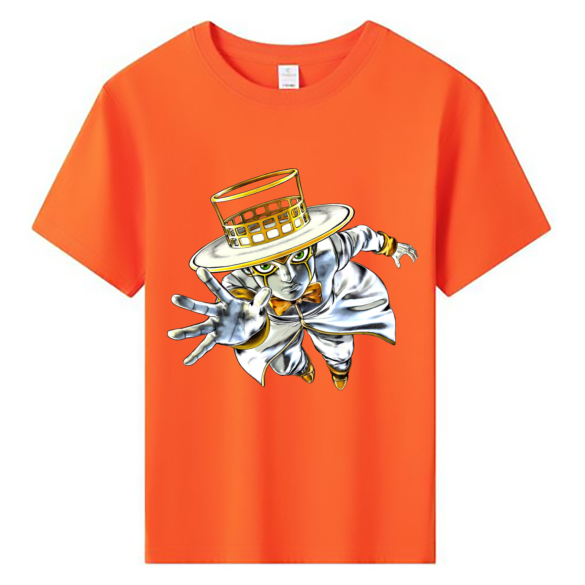 （画像用） ジョジョの奇妙な冒険 岸辺 露伴（きしべ ろはん） JoJo's Bizarre Adventure Rohan Kishibe 綿100％キッズTシャツ（フロントプリント）