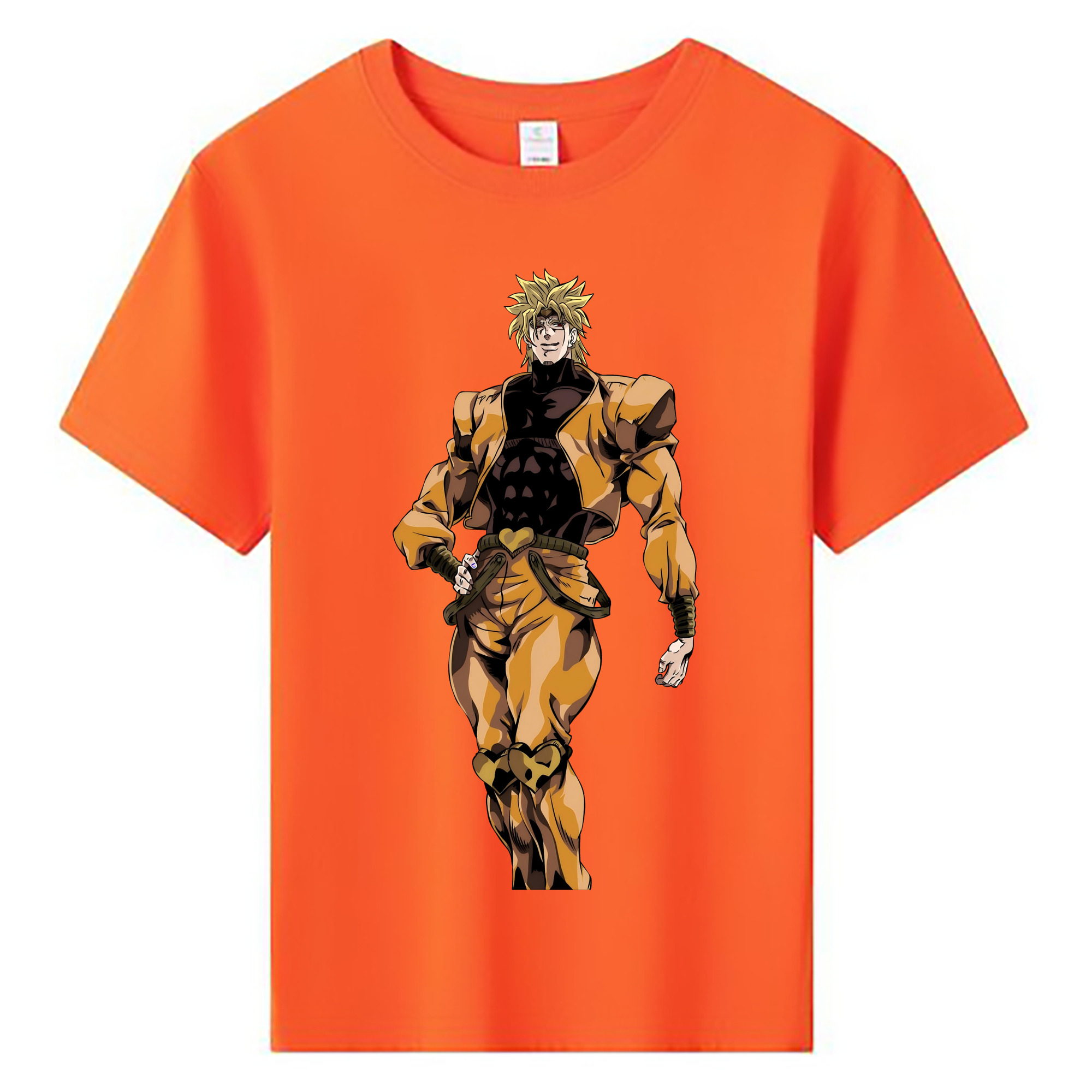 （画像用） ジョジョの奇妙な冒険 ディオ?ブランドー JoJo's Bizarre Adventure Dio Brando 綿100％キッズTシャツ（フロントプリント）