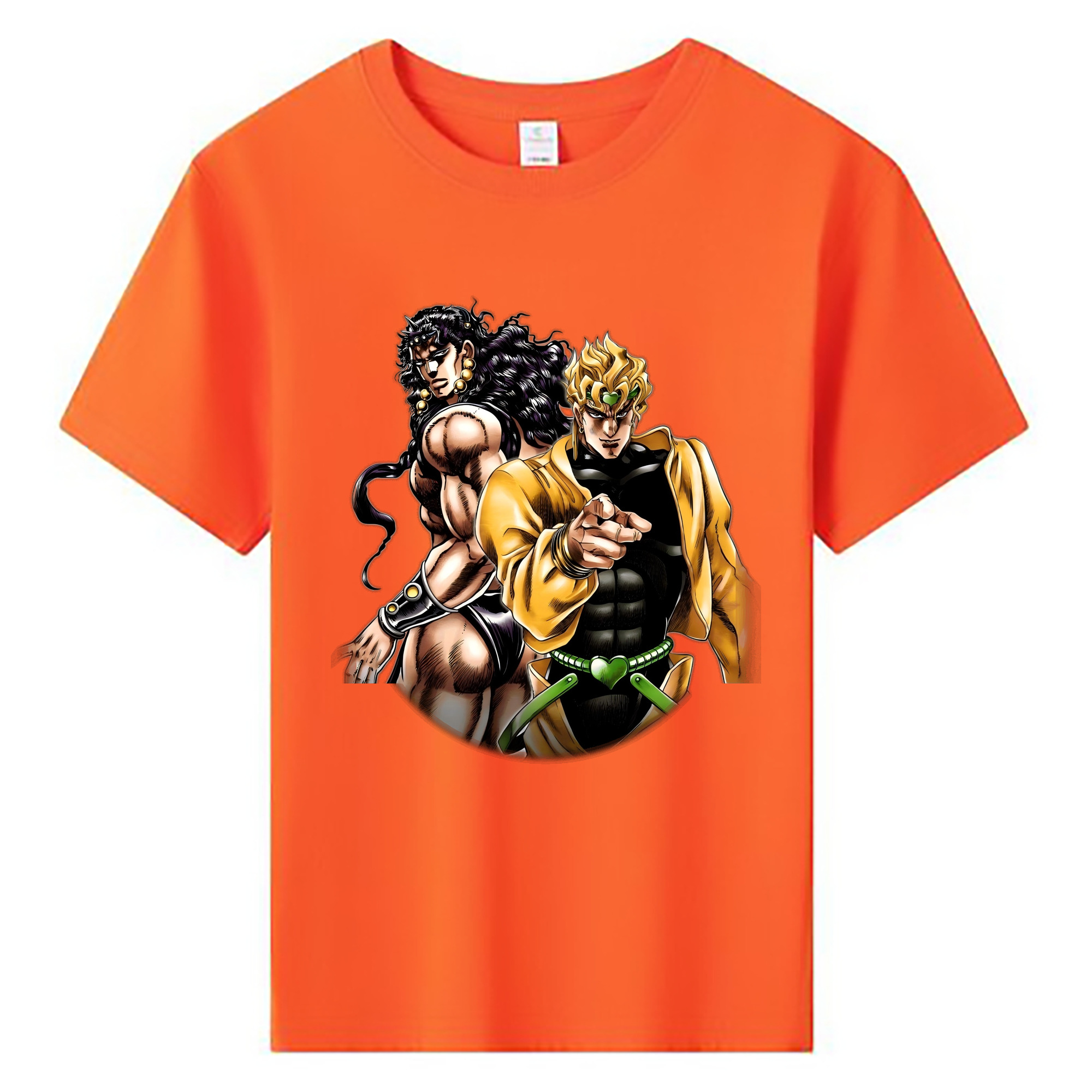 （画像用） ジョジョの奇妙な冒険 ディオ?ブランドー JoJo's Bizarre Adventure Dio Brando 綿100％キッズTシャツ（フロントプリント）