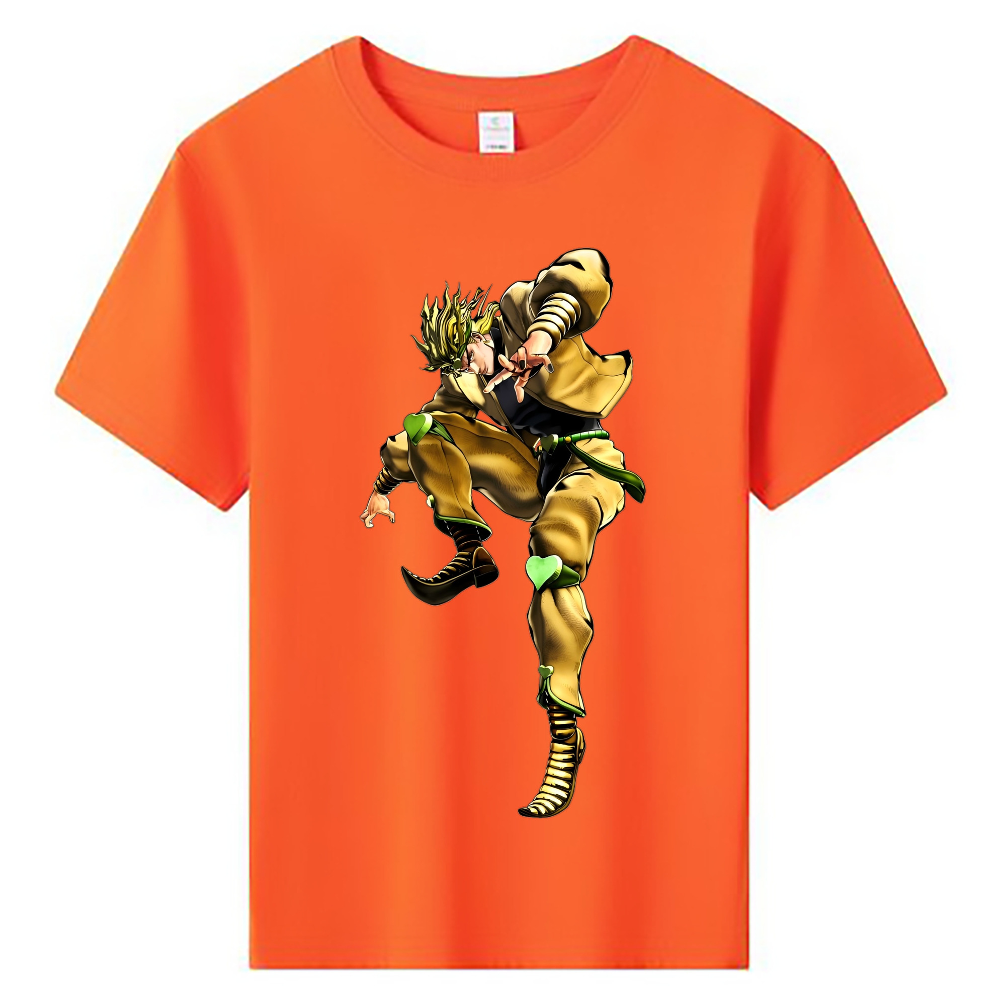 （画像用） ジョジョの奇妙な冒険 ディオ?ブランドー JoJo's Bizarre Adventure Dio Brando 綿100％キッズTシャツ（フロントプリント）