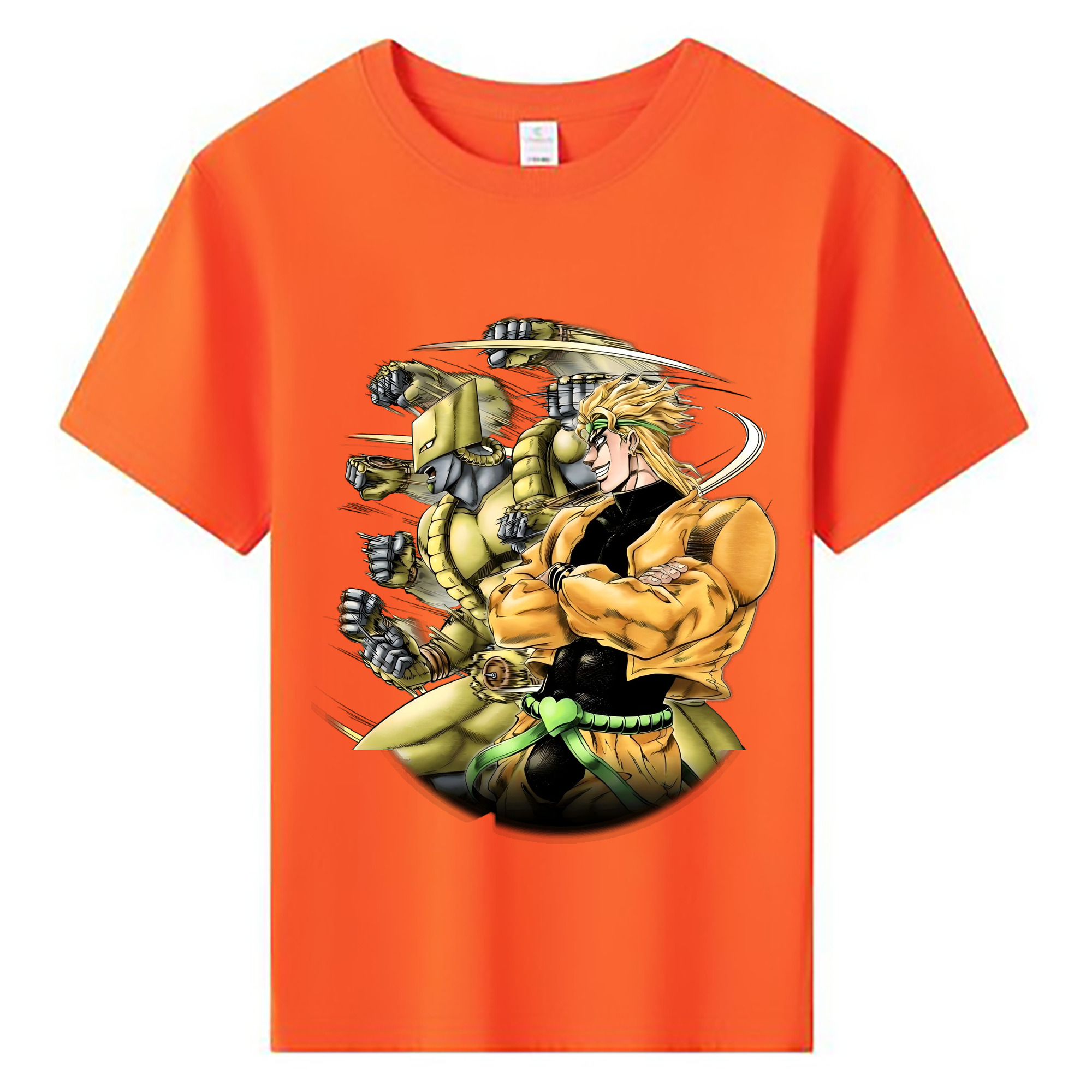 （画像用） ジョジョの奇妙な冒険 ディオ?ブランドー JoJo's Bizarre Adventure Dio Brando 綿100％キッズTシャツ（フロントプリント）