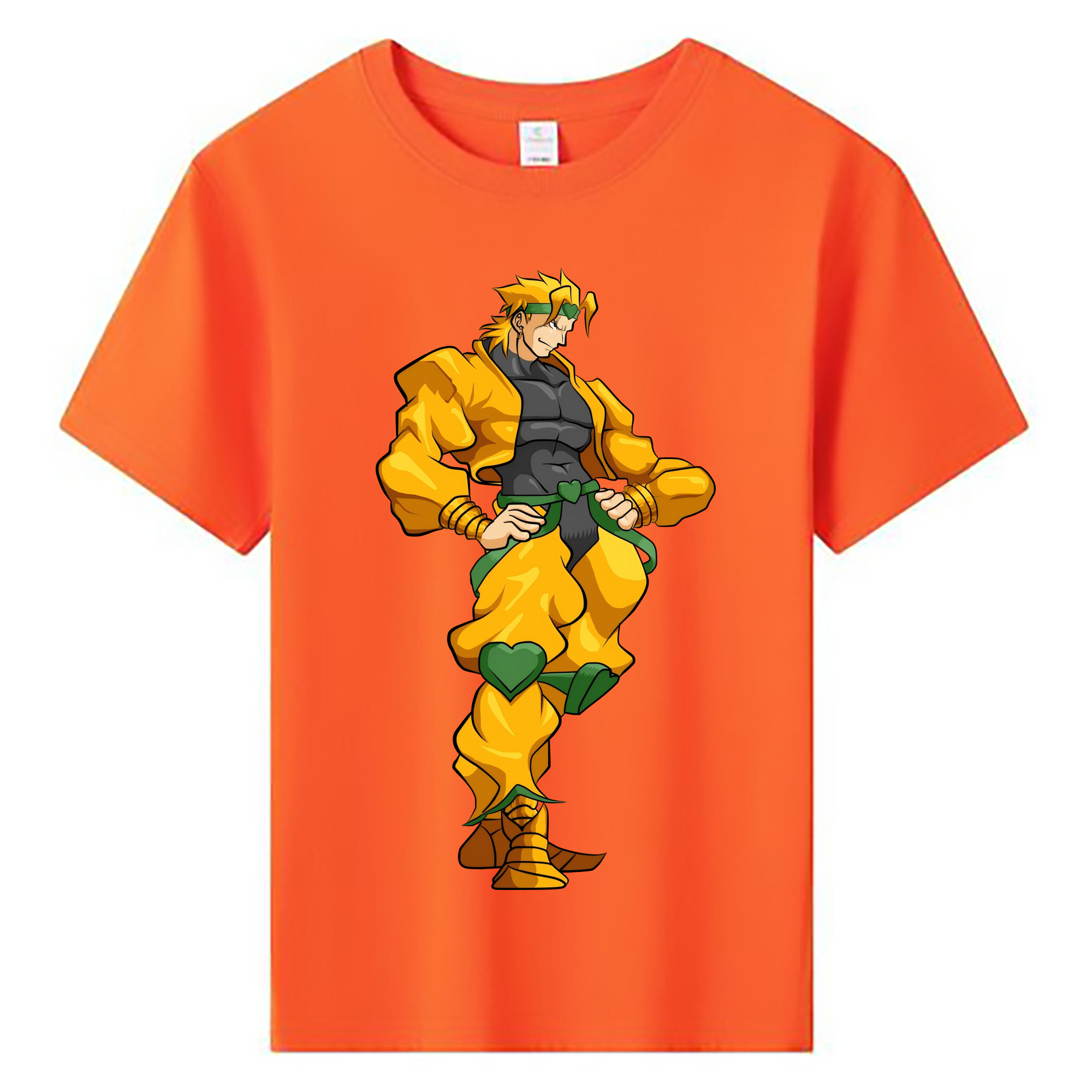 （画像用） ジョジョの奇妙な冒険 ディオ?ブランドー JoJo's Bizarre Adventure Dio Brando 綿100％キッズTシャツ（フロントプリント）