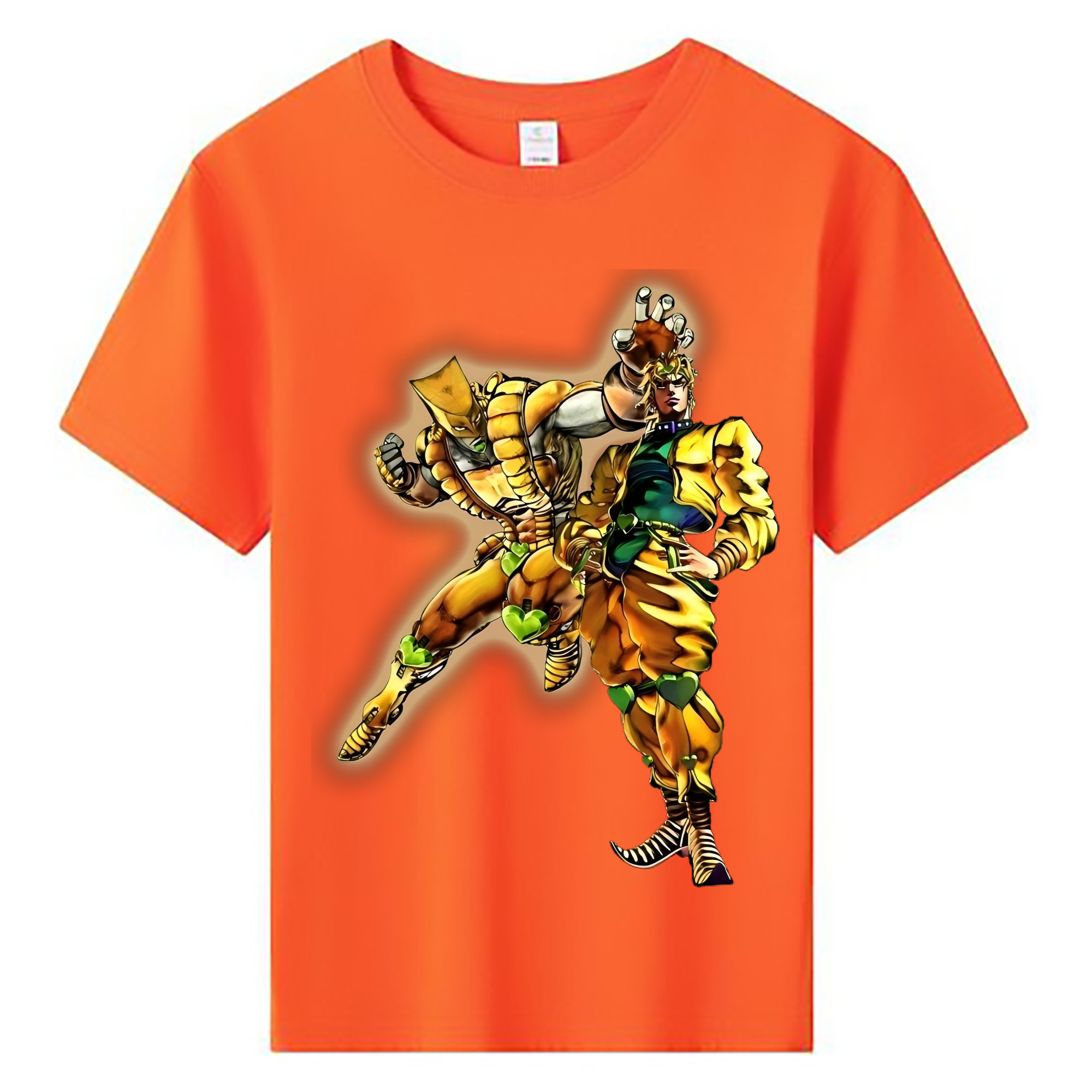 （画像用） ジョジョの奇妙な冒険 ディオ?ブランドー JoJo's Bizarre Adventure Dio Brando 綿100％キッズTシャツ（フロントプリント）