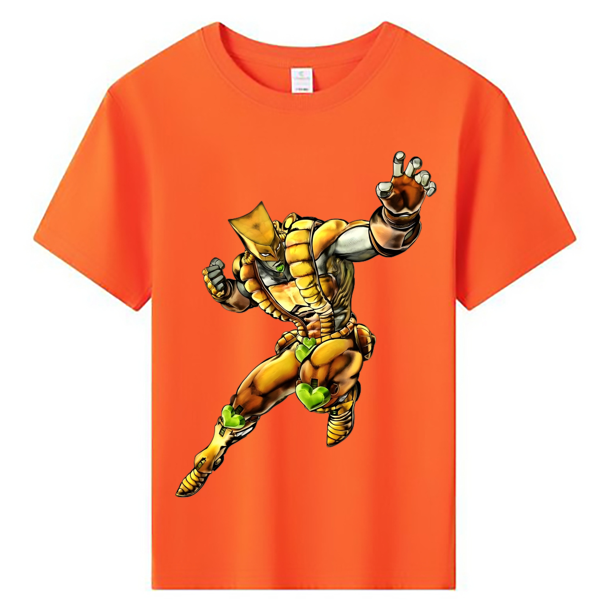 （画像用） ジョジョの奇妙な冒険 ディオ?ブランドー JoJo's Bizarre Adventure Dio Brando 綿100％キッズTシャツ（フロントプリント）
